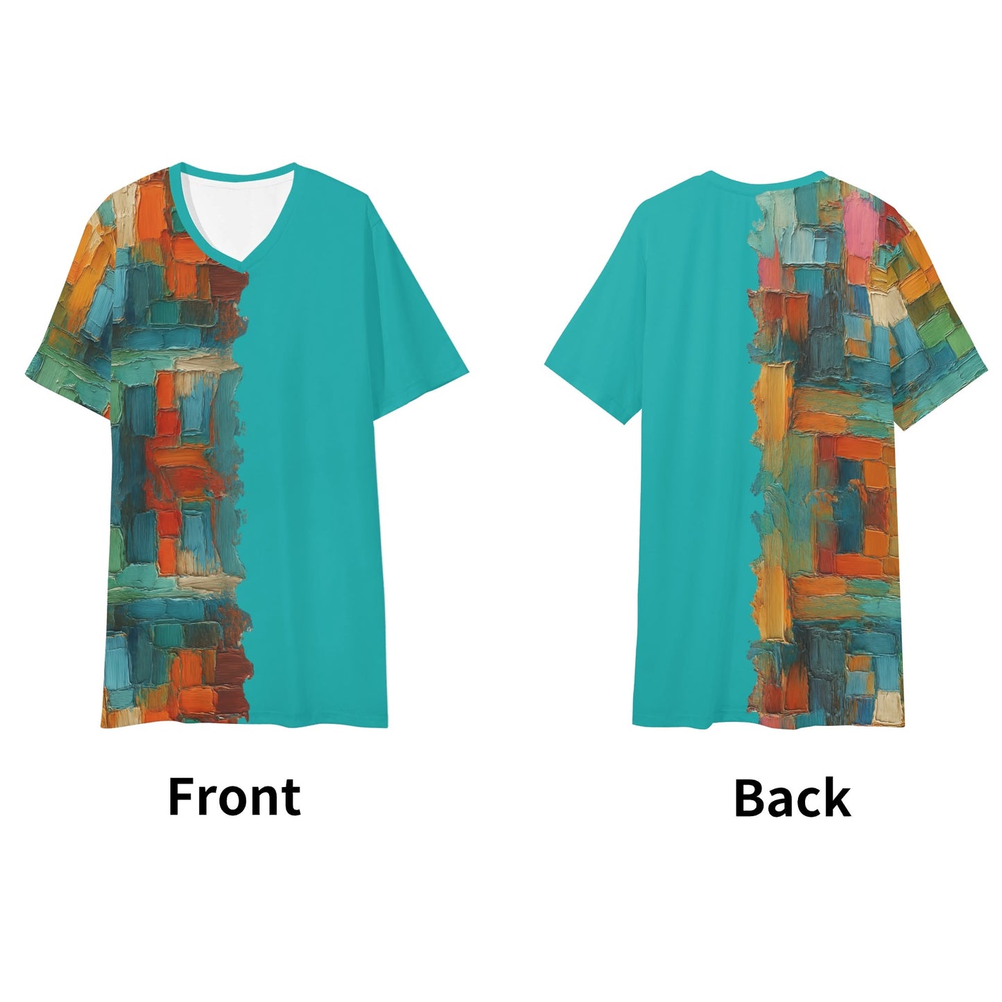 SoftSoul™ V-Neck Tee | "Abstract"