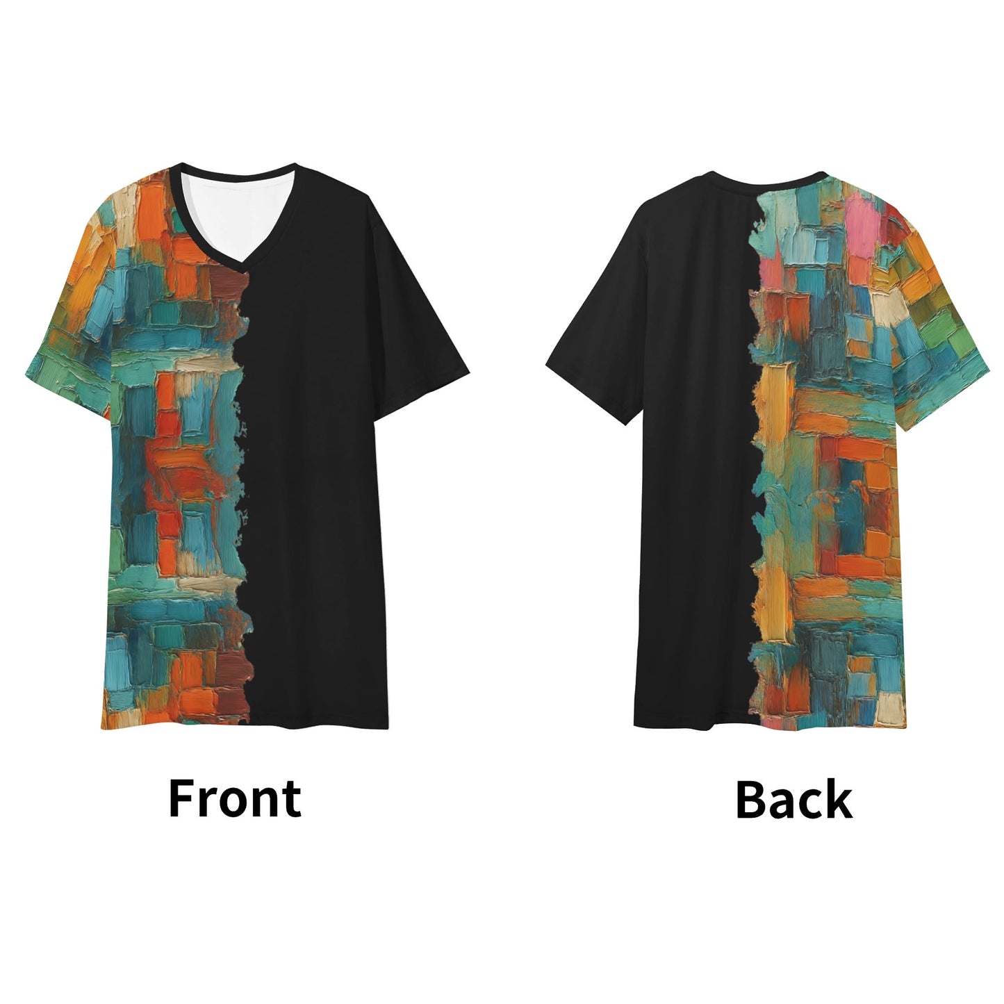 SoftSoul™ V-Neck Tee | "Abstract"