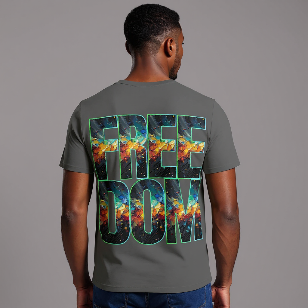 SoftSoul™ V-Neck Tee | "Freedom is What You Do..."