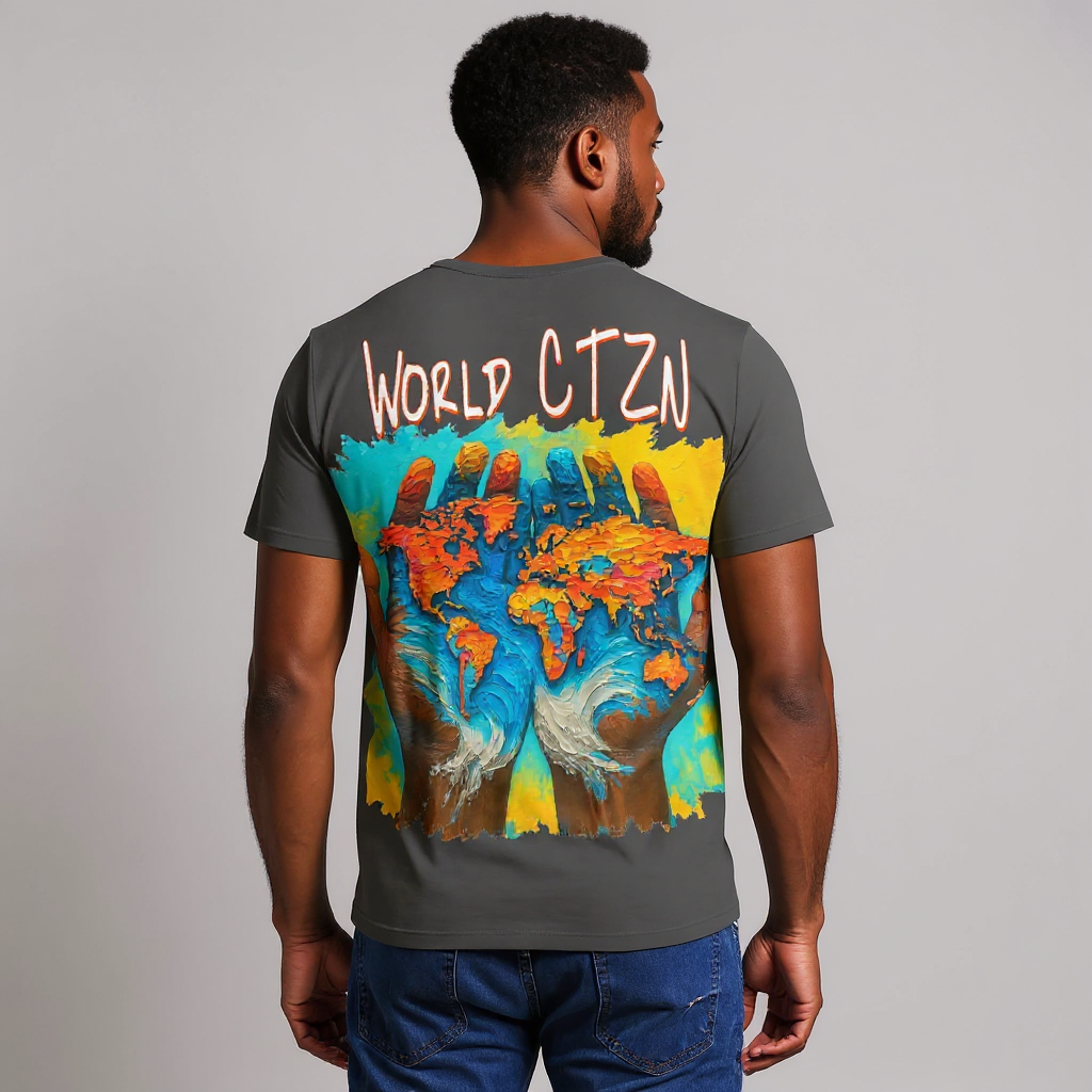 SoftSoul™ V-Neck Tee | "The World is Mine"