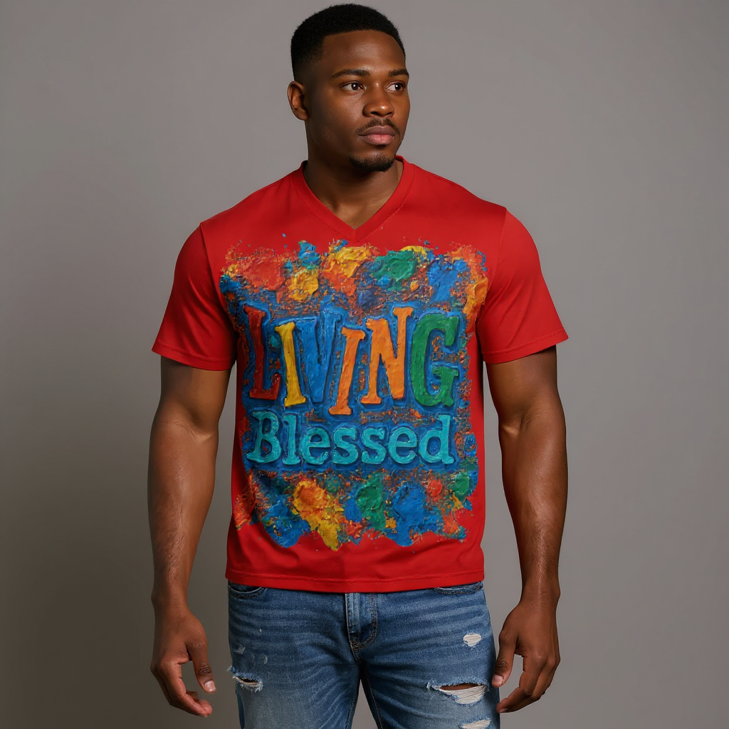 CoolCore™ VibeTech Tee | "Living Blessed"