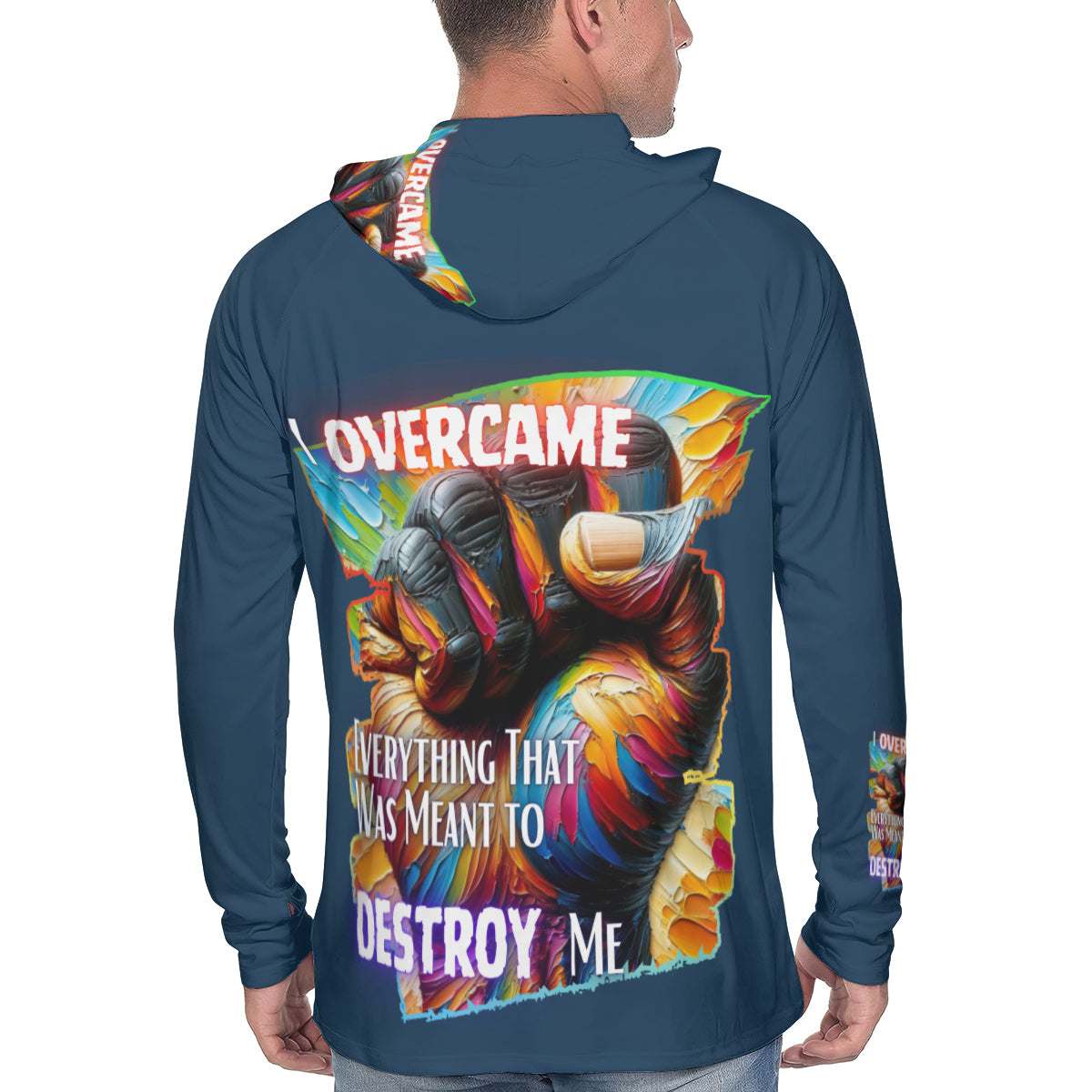 Men's Sun Protection Long Sleeve Hoodie | "I am Black, I am Me..."