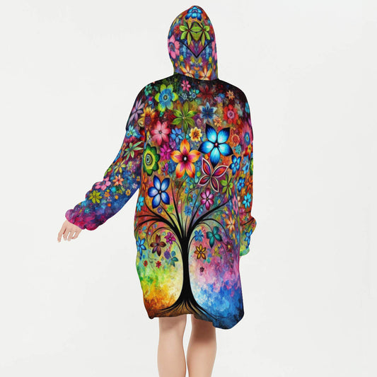 Flannel Sleeper Blanket Hoodie | "Abstracts"