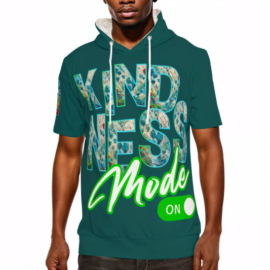 Men’s Cotton Hooded T-Shirt "Kindness Mode: On"