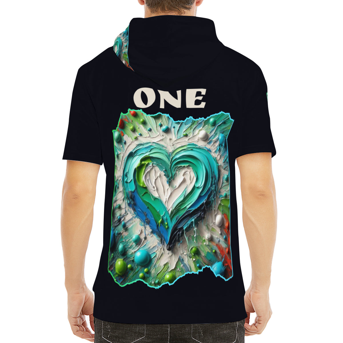 Men’s Cotton Hooded T-Shirt "Kindness Mode: On"