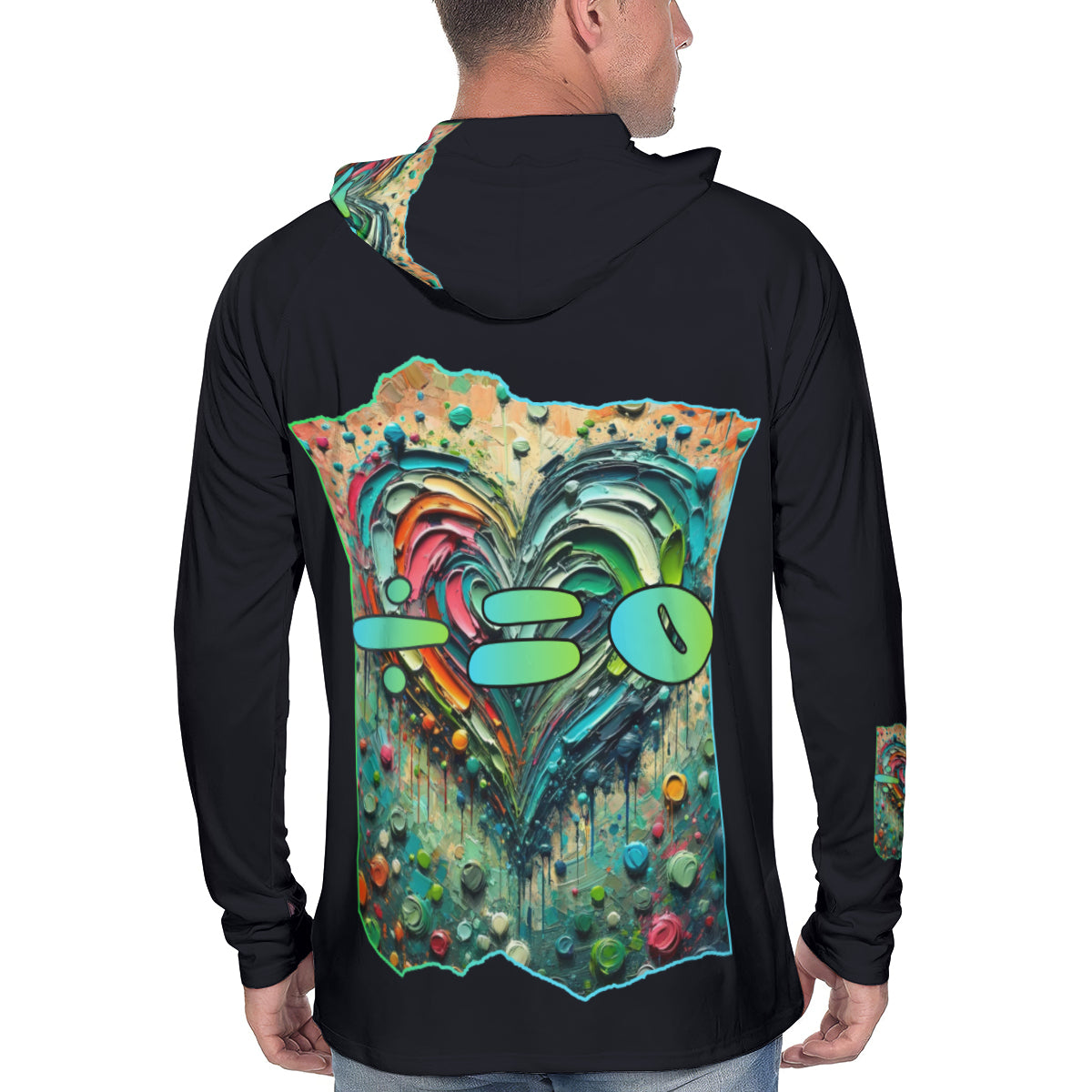 Men's Sun Protection Long Sleeve Hoodie | "Human DNA is 99.9% the Same"