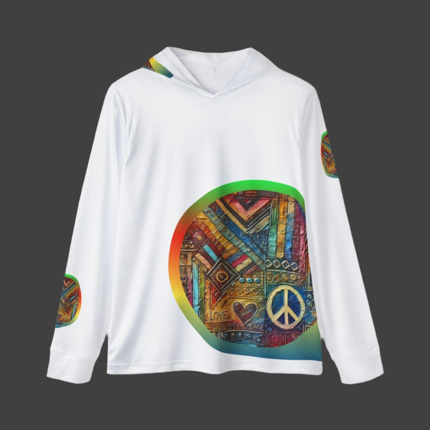 Men's Sports Warmup Hoodie (African Abstract Print)