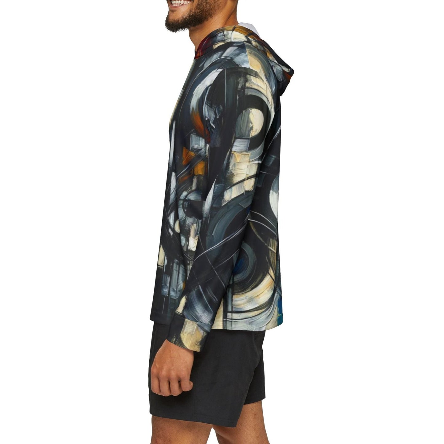 Men's Sports Warmup Hoodie (AOP) - Abstract and African Abstract Prints