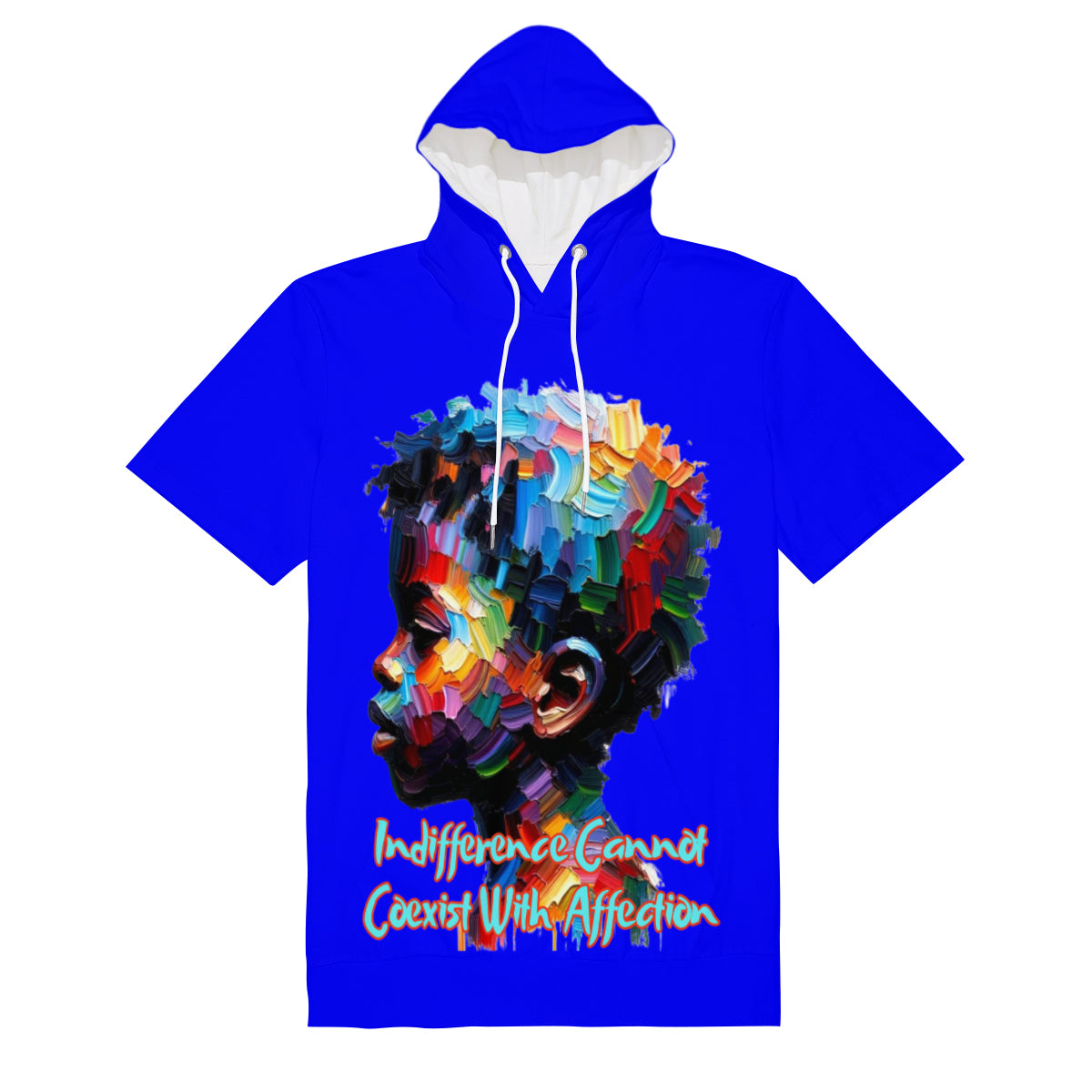 Men’s Cotton Hooded T-Shirt "What About Us"