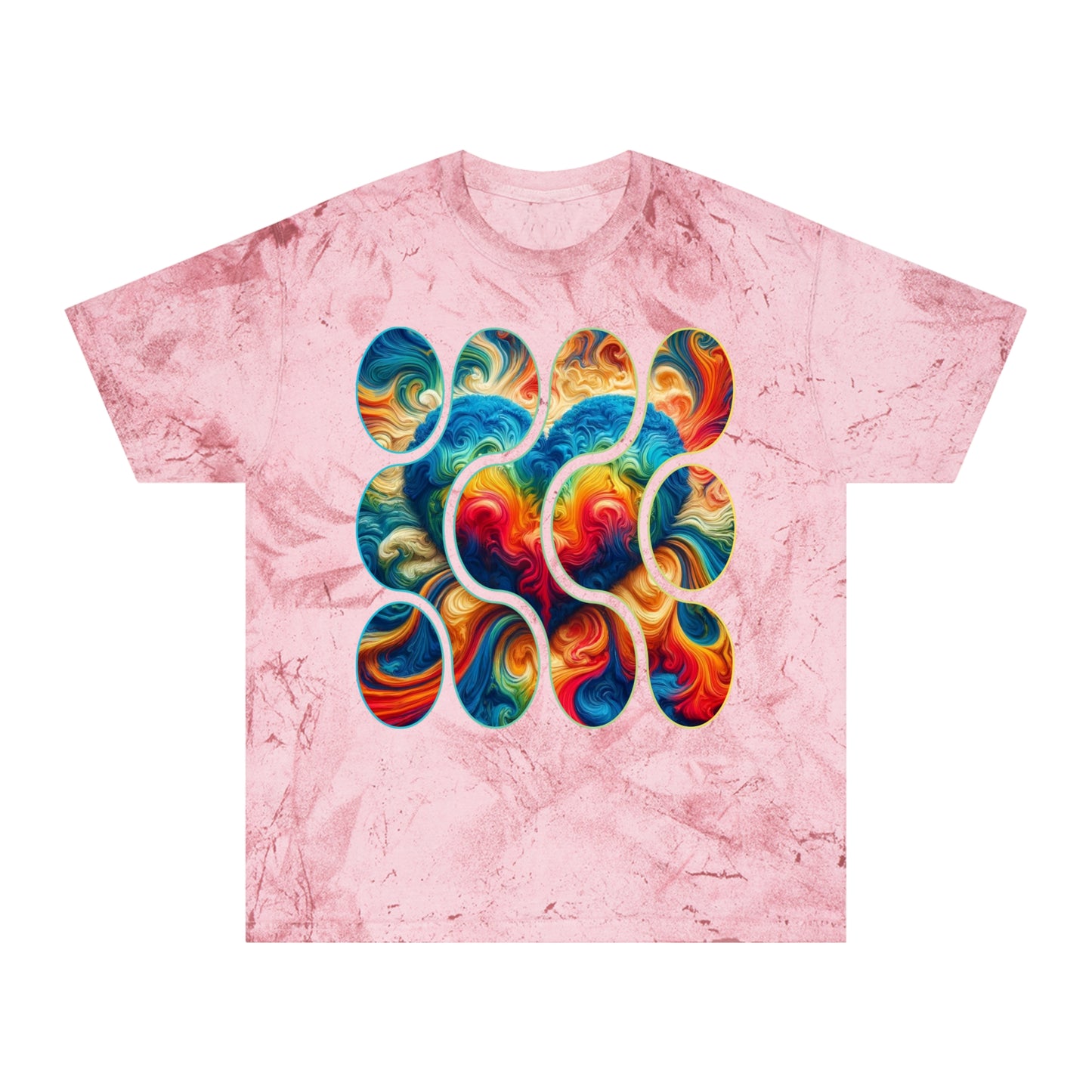 Unisex Color Blast T-Shirt "Love" One World, Self-Love, Anti-Racism, One Love, Unity, Inclusion, Diversity, Immigrant Outsiders, Cultural Identity, Black Excellence Empowerment Inspiration, FashionWithPurpose, ConsciousClothing