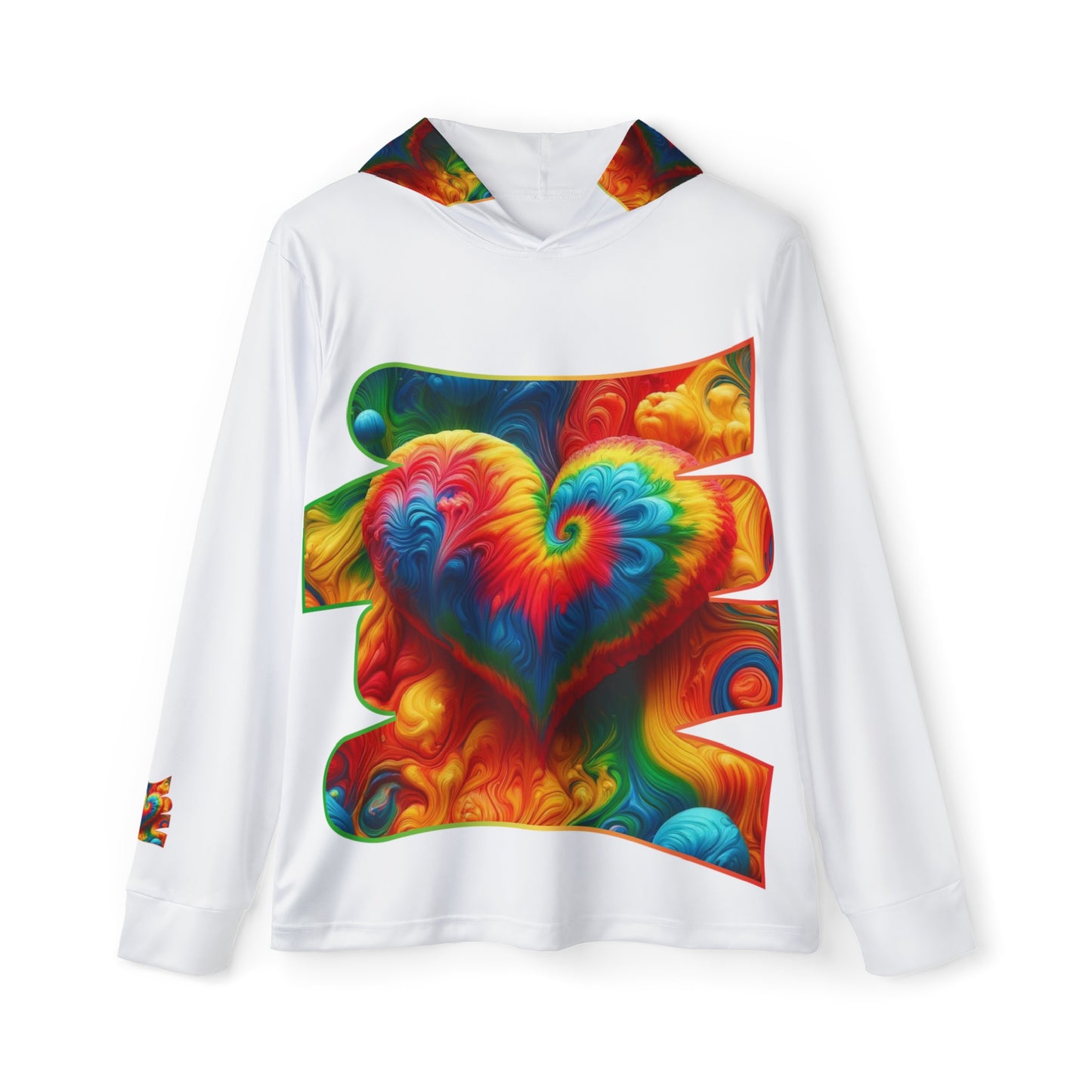 Men's Sports Warmup Hoodie (AOP), "Love"