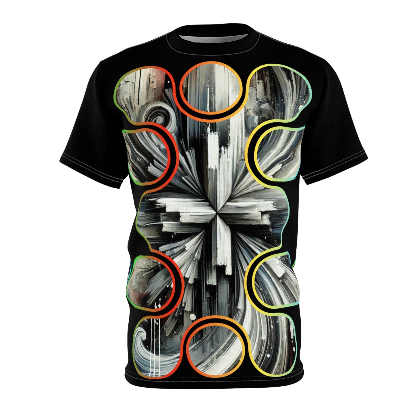 Unisex Cut & Sew Tee (AOP), Abstract