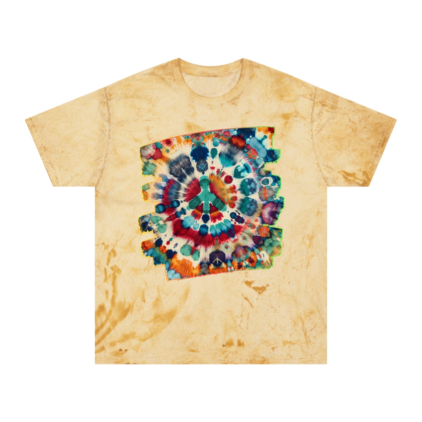 Unisex Color Blast T-Shirt "Peace" One World, Self-Love, Anti-Racism, One Love, Unity, Inclusion, Diversity, Immigrant Outsiders, Cultural Identity, Black Excellence Empowerment Inspiration, FashionWithPurpose, ConsciousClothing