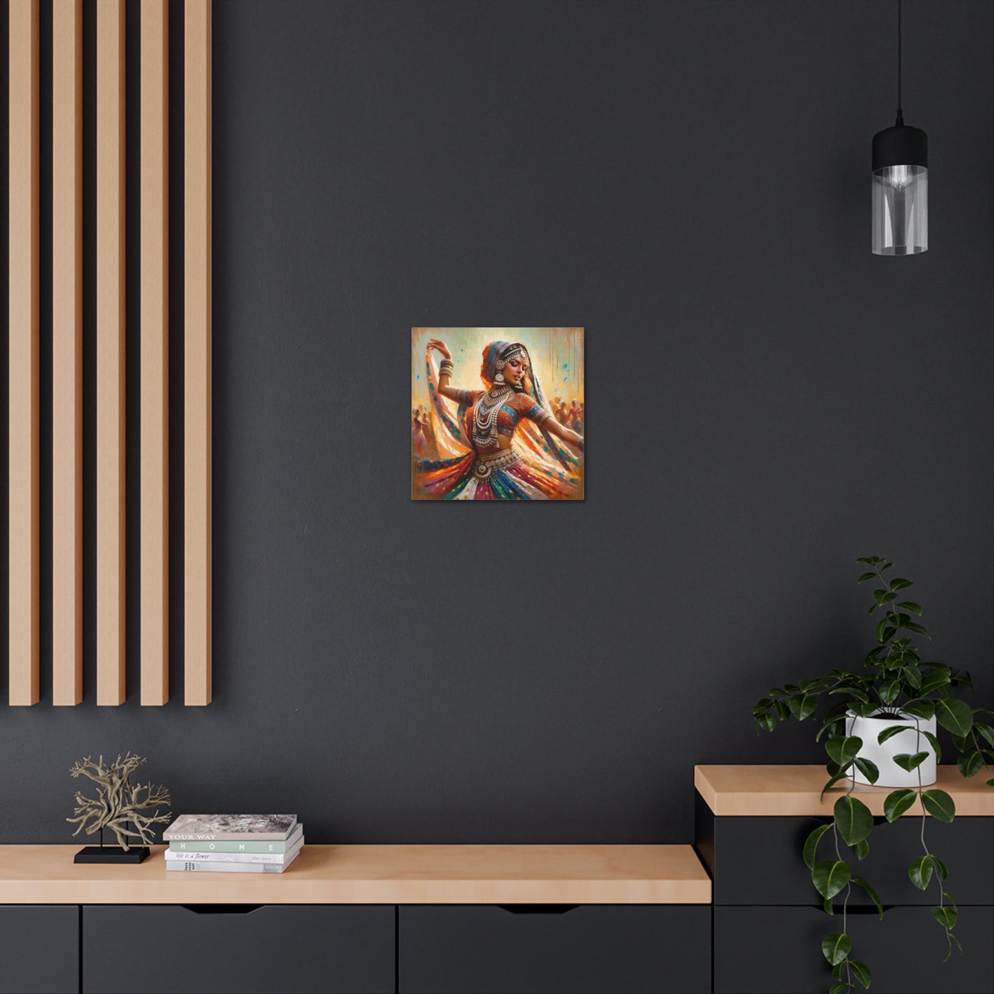 Art Print of Indo-Trinidadian Woman, Oil Finish, West Indian Ethnicity, Cultural, Heritage, Art, Black Woman, Canvas Gallery Wraps