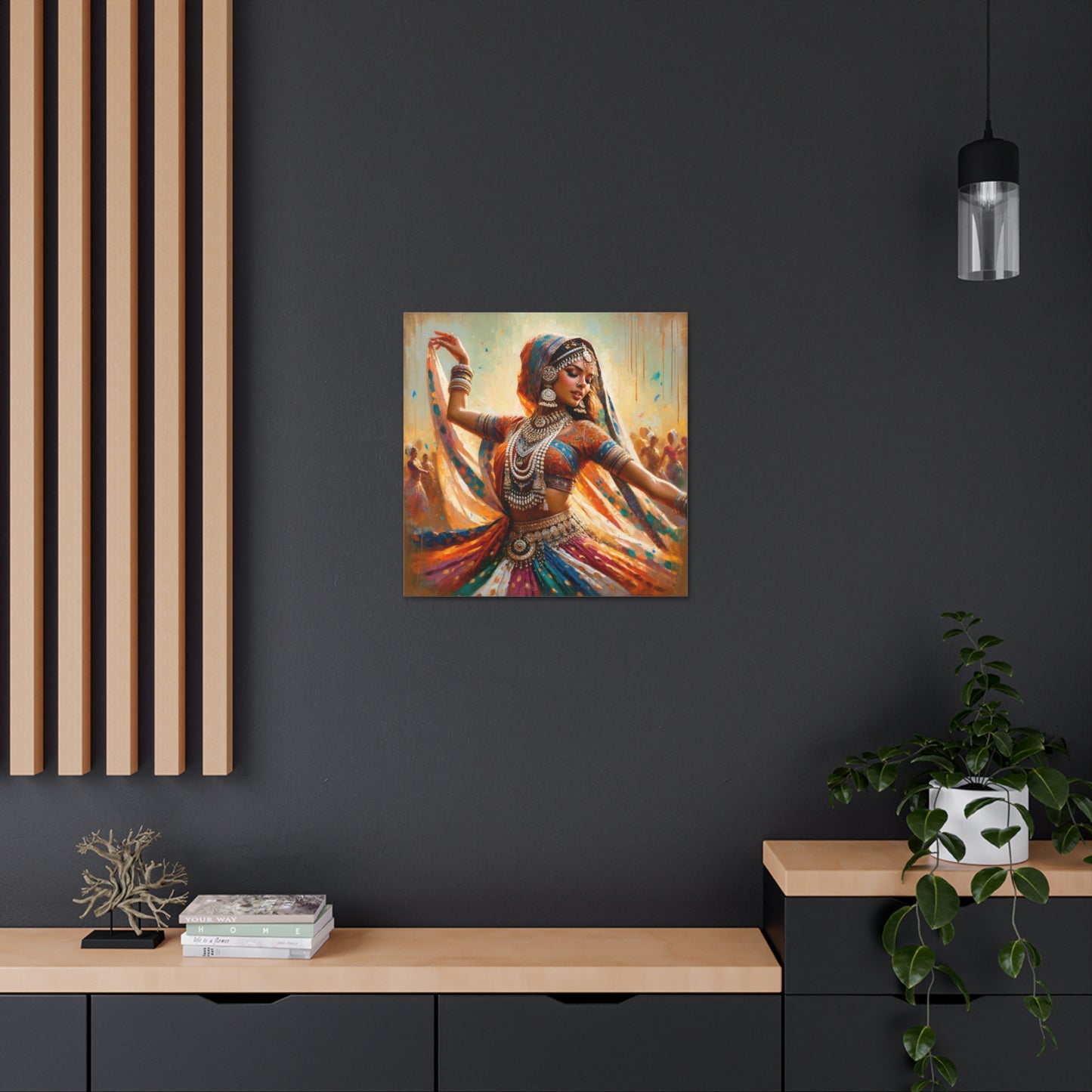 Art Print of Indo-Trinidadian Woman, Oil Finish, West Indian Ethnicity, Cultural, Heritage, Art, Black Woman, Canvas Gallery Wraps