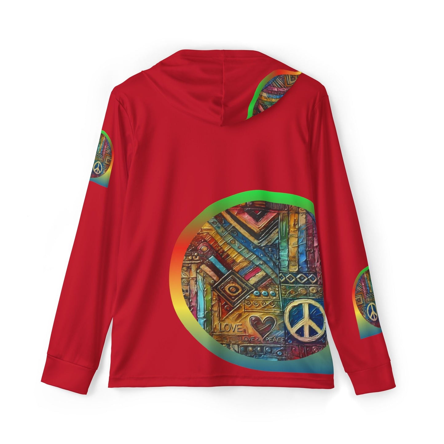 Men's Sports Warmup Hoodie (African Abstract Print)