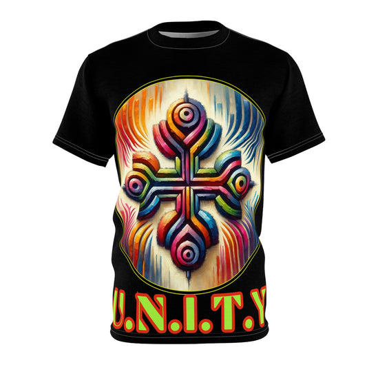 Unisex Cut & Sew Tee (AOP), "Unity"