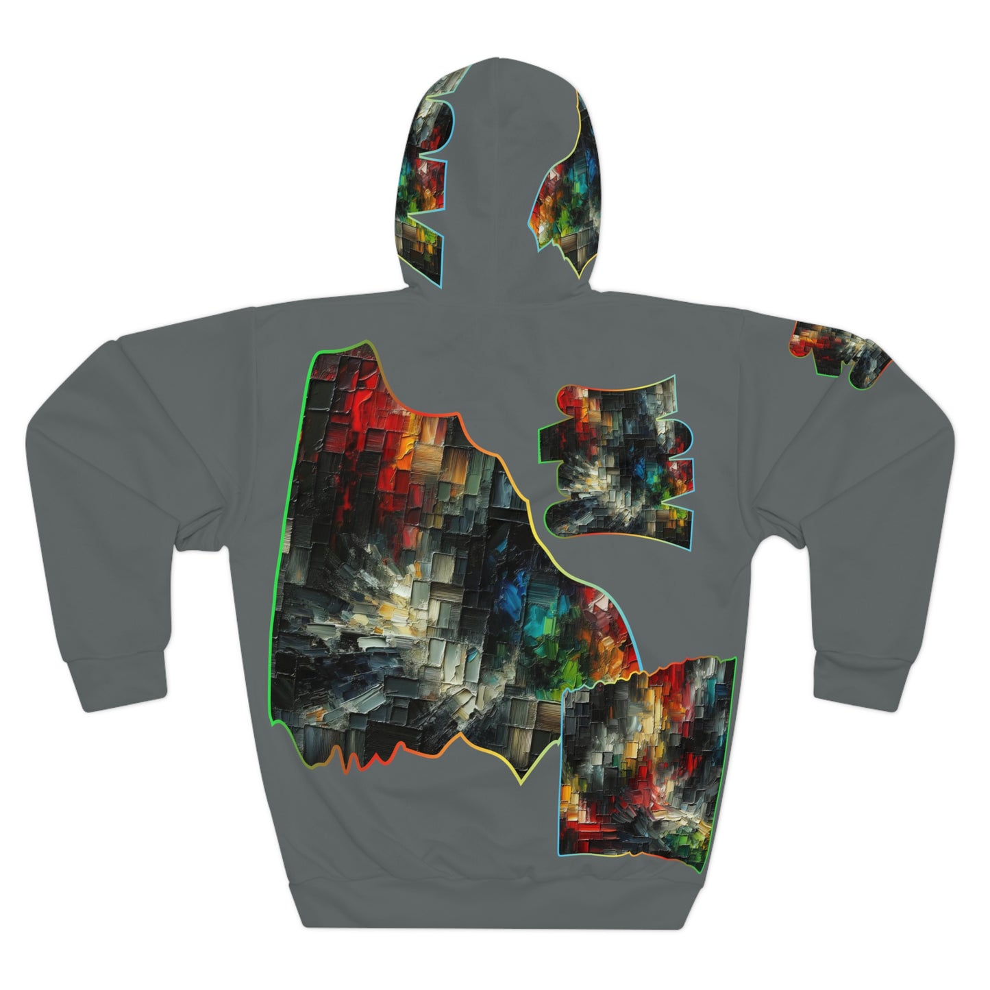 Unisex Pullover Hoodie (AOP) "Abstract Prints"