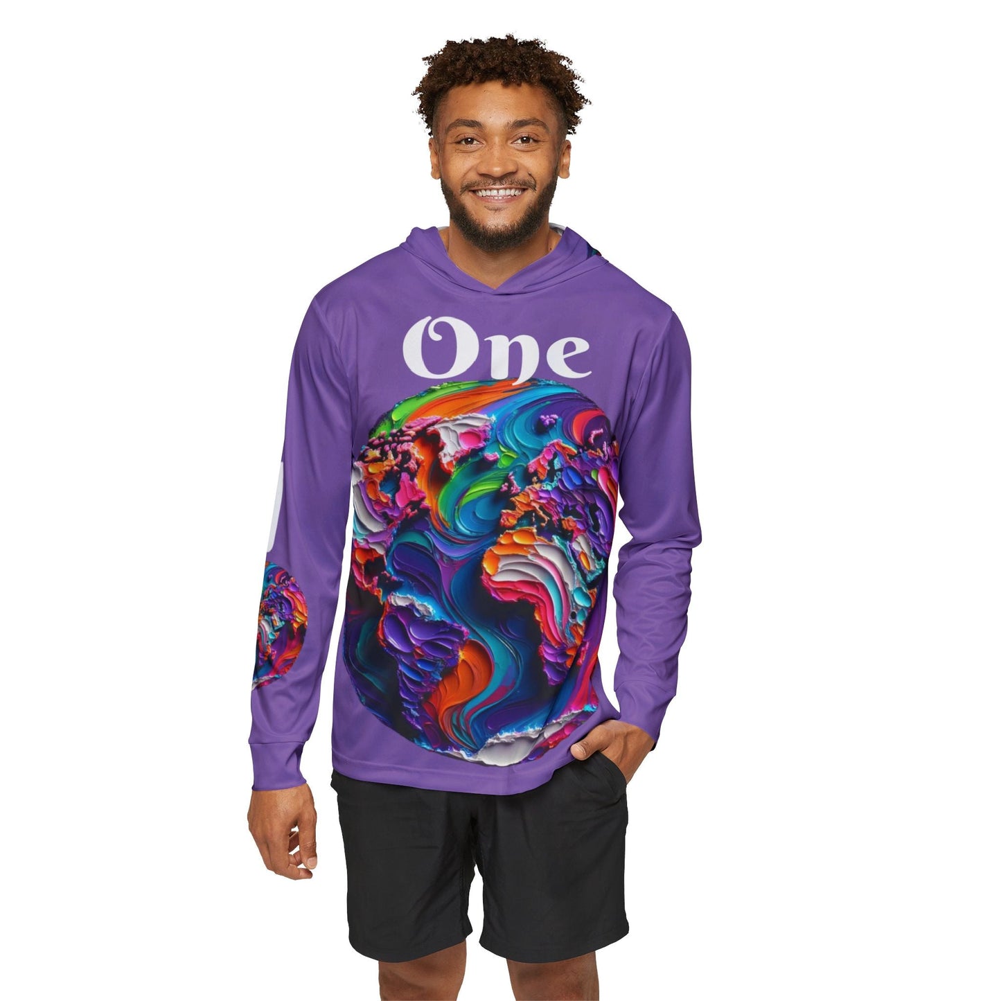 Men's Sports Warmup Hoodie (AOP), "One World"