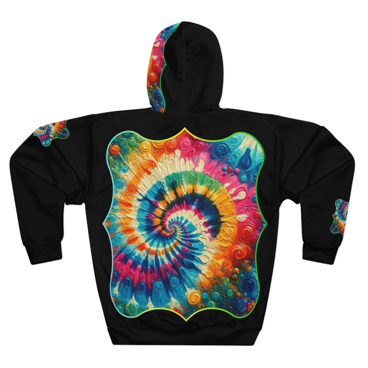 Unisex Pullover Hoodie (AOP) "Tie-Dye Print"