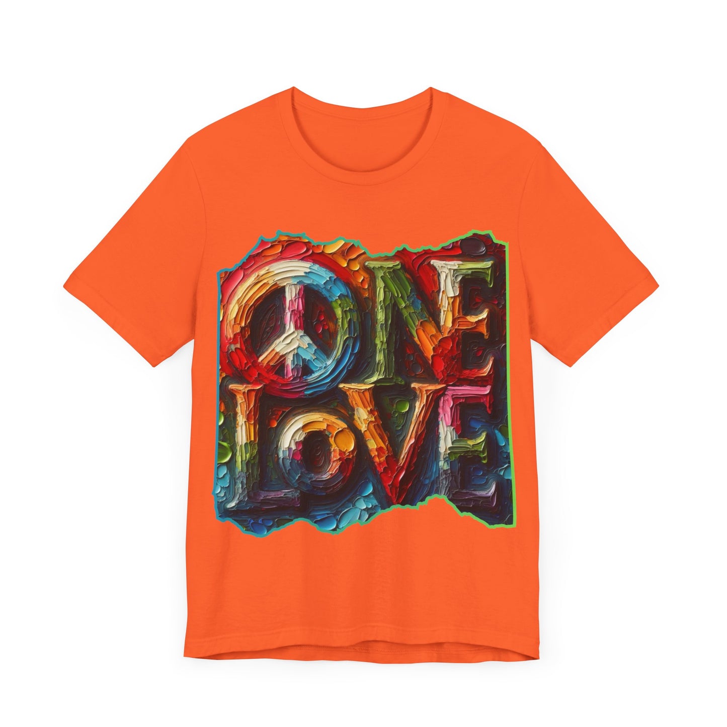 Unisex Jersey Short Sleeve Tee, "One Love" Imposter Syndrome, Mental Wellness, Stress Relief, Self-Awareness, Unity, Inclusion, Anti-Racism, One Love, Inclusion, DEI, Diversity