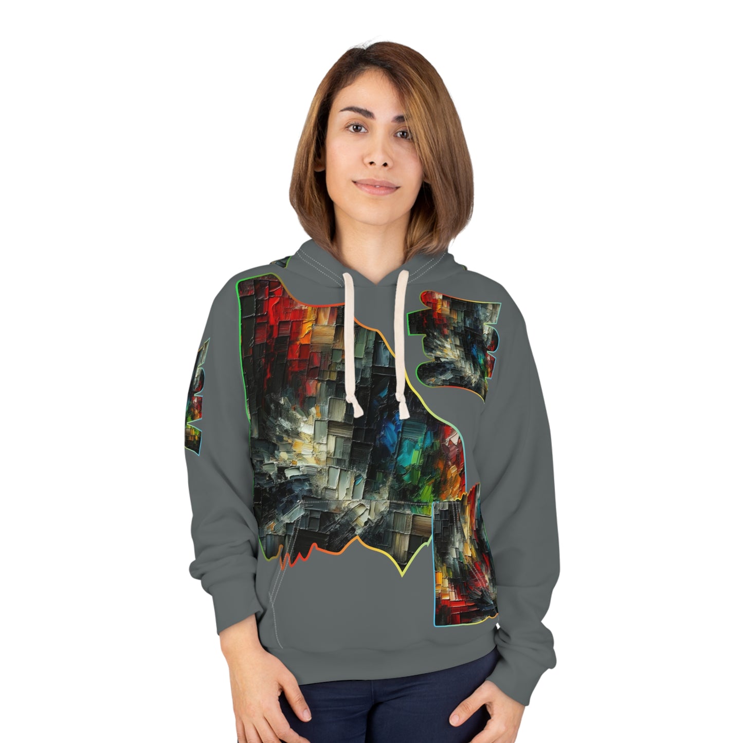 Unisex Pullover Hoodie (AOP) "Abstract Prints"