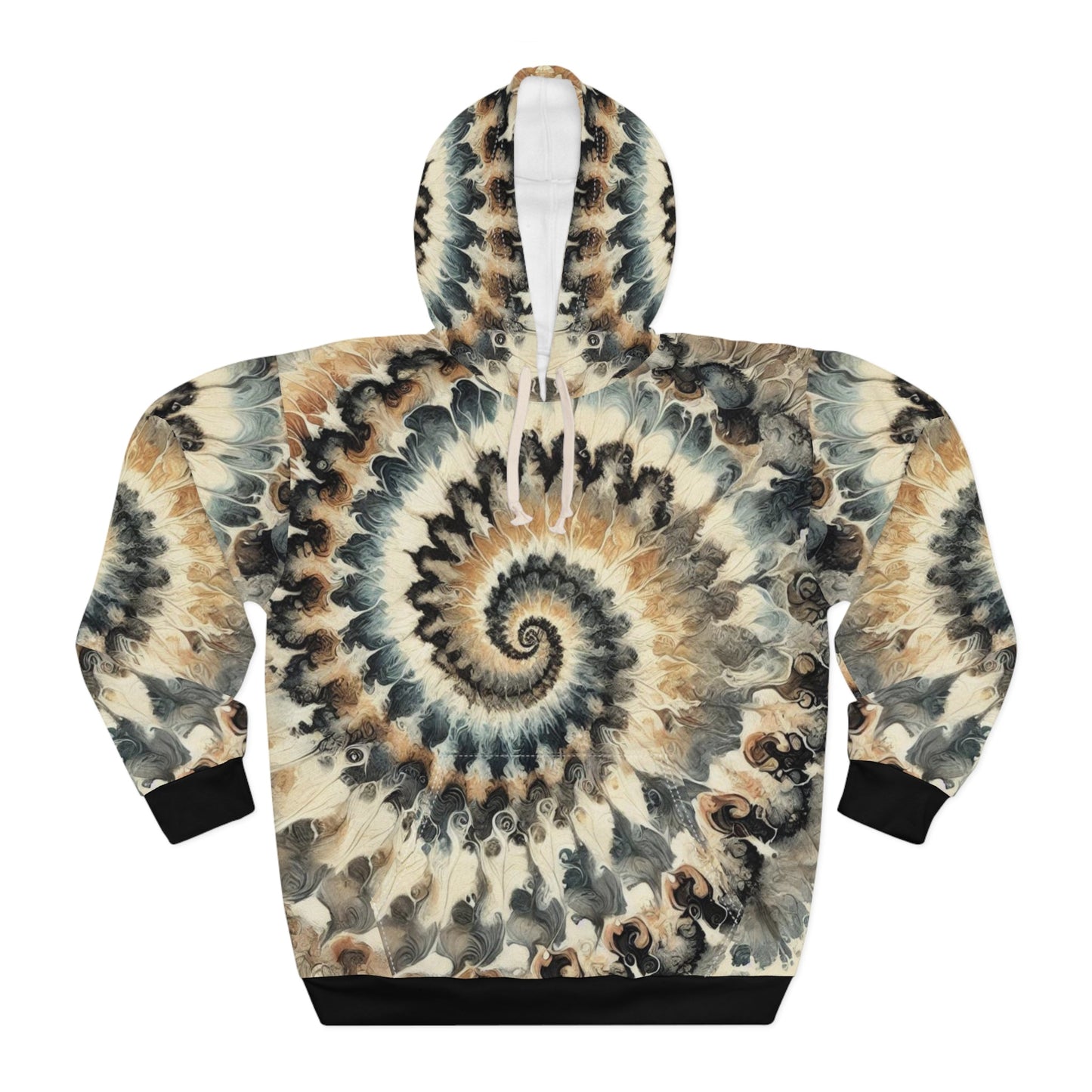 Unisex Pullover Hoodie (AOP) Abstract/Afrocentric/Tie-Dye