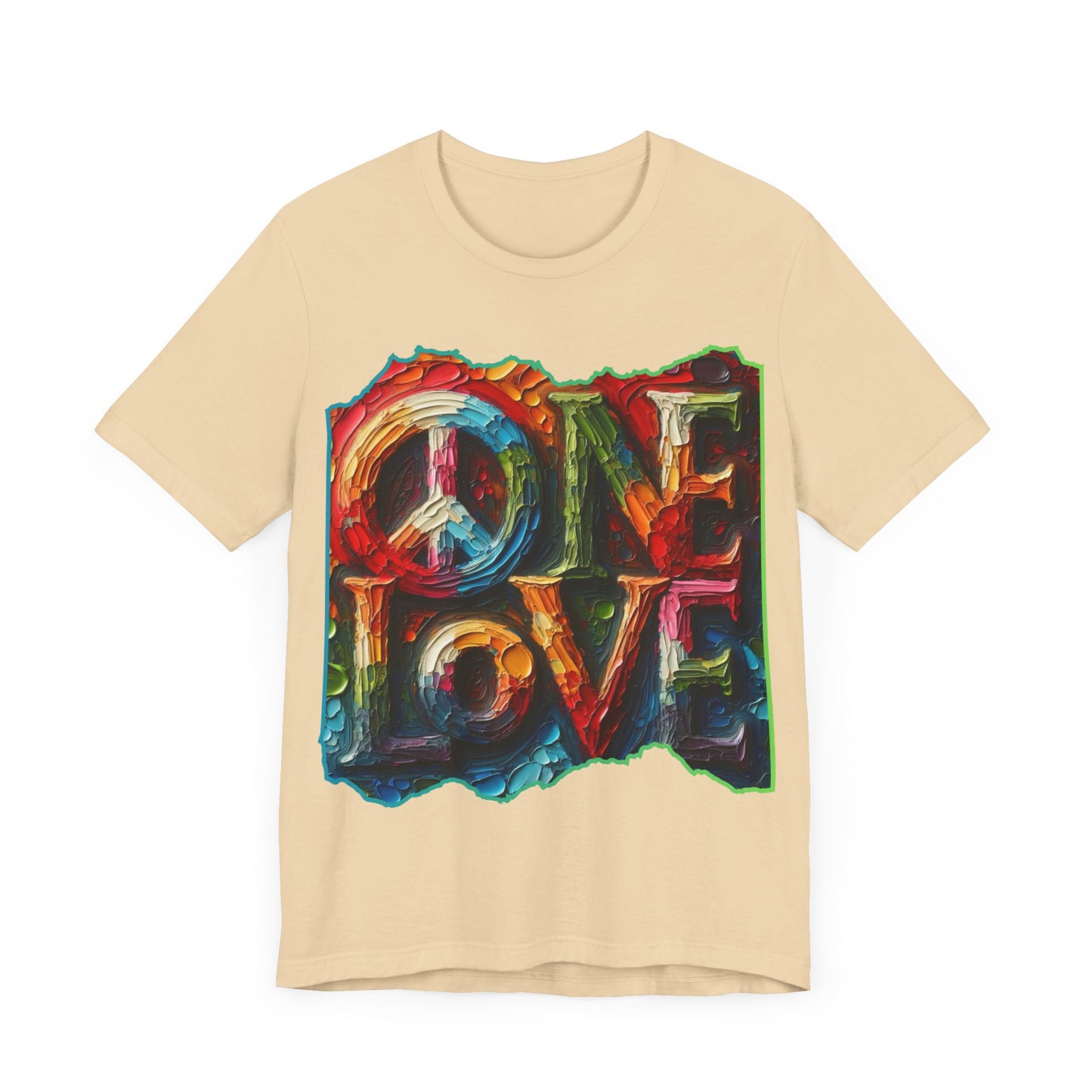 Unisex Jersey Short Sleeve Tee, "One Love" Imposter Syndrome, Mental Wellness, Stress Relief, Self-Awareness, Unity, Inclusion, Anti-Racism, One Love, Inclusion, DEI, Diversity