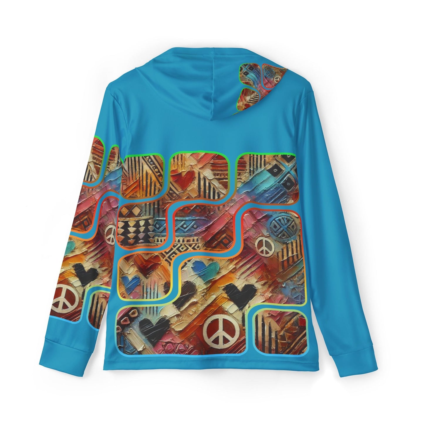 Men's Sports Warmup Hoodie "African Abstract Print"