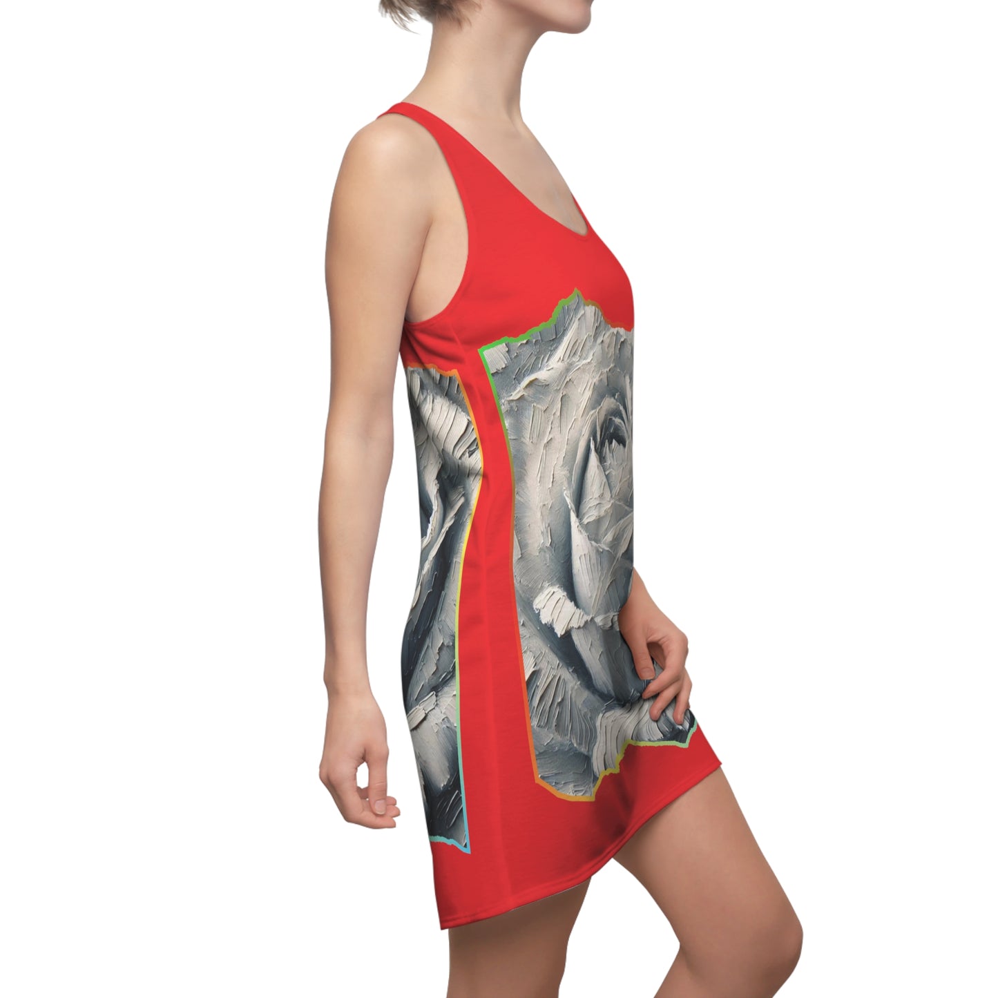 Women's Cut & Sew Racerback Dress (AOP) Floral Print