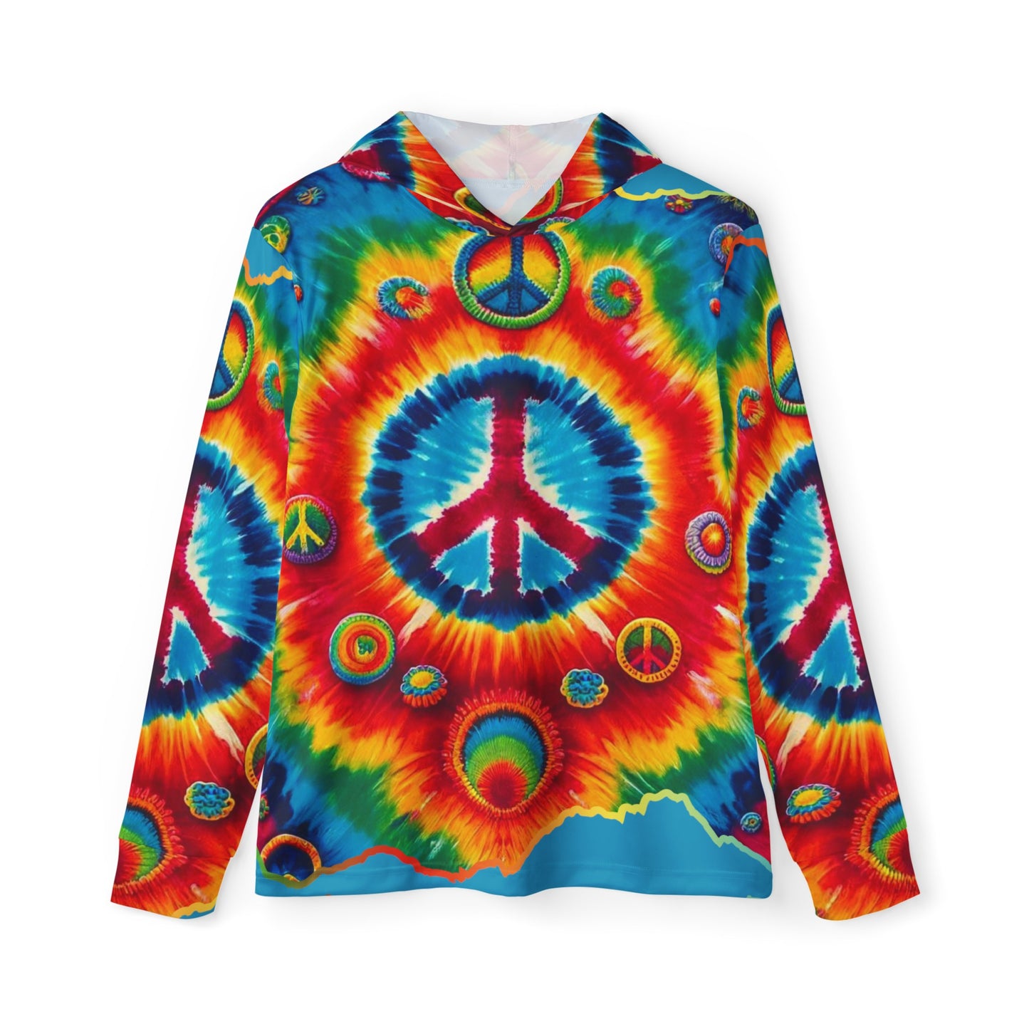 Men's Sports Warmup Hoodie (AOP), "Peace"