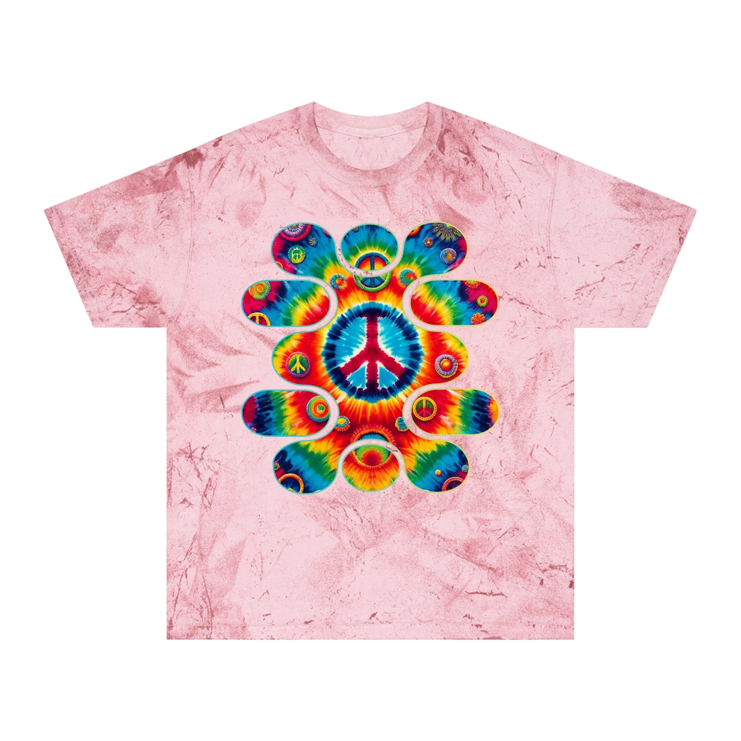 Unisex Color Blast T-Shirt "Peace" One World, Self-Love, Anti-Racism, One Love, Unity, Inclusion, Diversity, Immigrant Outsiders, Cultural Identity, Black Excellence Empowerment Inspiration