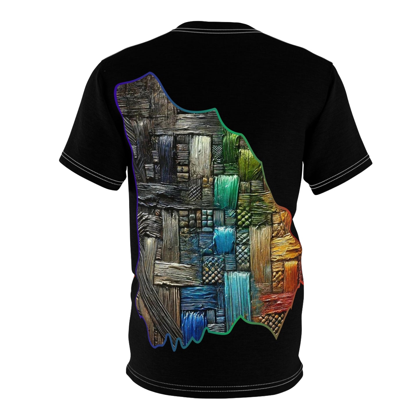 Unisex Cut & Sew Tee (AOP), Abstract Print