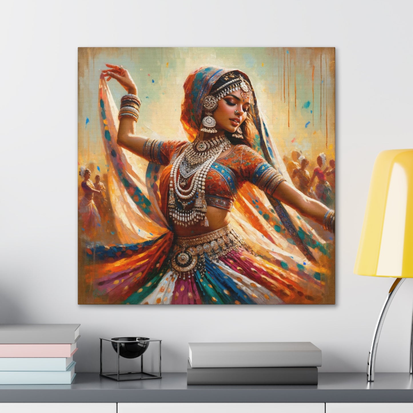 Art Print of Indo-Trinidadian Woman, Oil Finish, West Indian Ethnicity, Cultural, Heritage, Art, Black Woman, Canvas Gallery Wraps