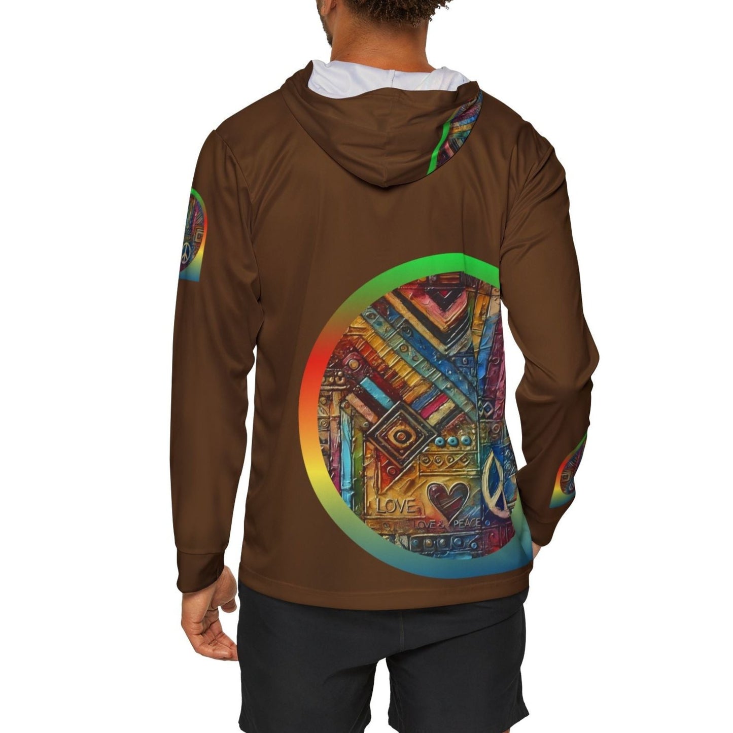 Men's Sports Warmup Hoodie (African Abstract Print)