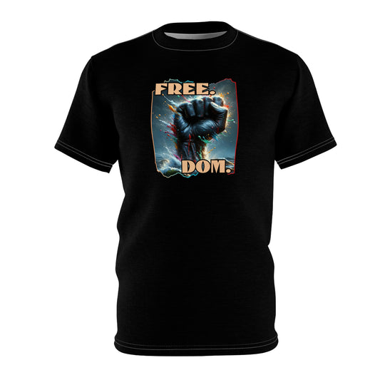 Unisex Cut & Sew Tee (AOP), "Freedom"