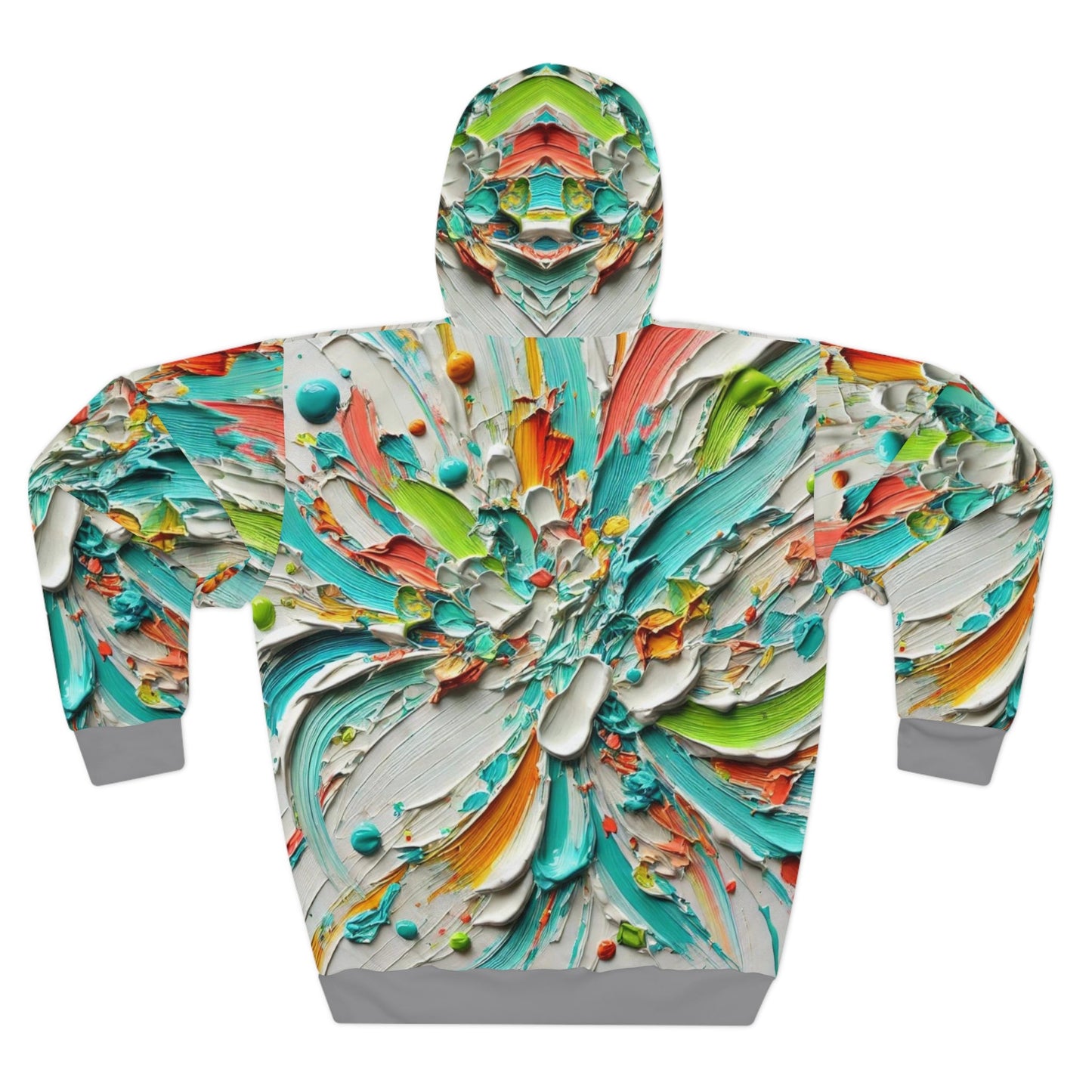 Unisex Pullover Hoodie (AOP) Abstract/Afrocentric/Tie-Dye