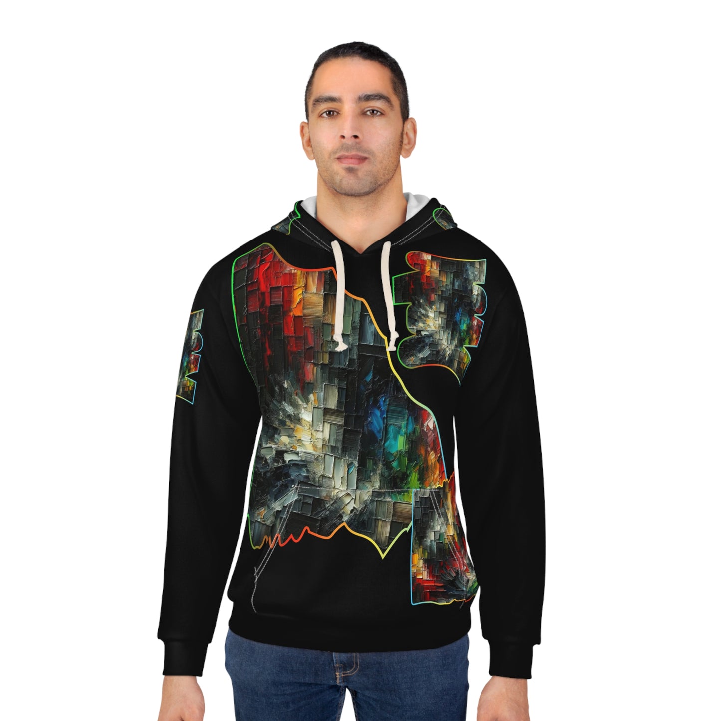 Unisex Pullover Hoodie (AOP) "Abstract Prints"