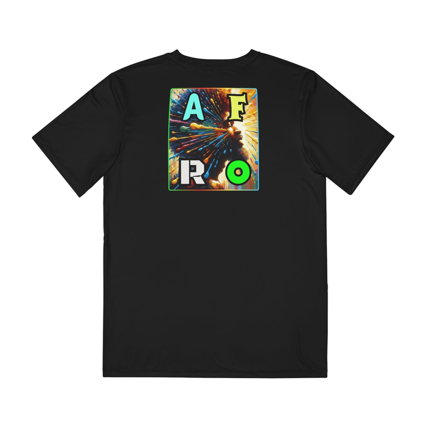 Men's Brushed Polyester Short Sleeve Tee (AOP), "AFRO"