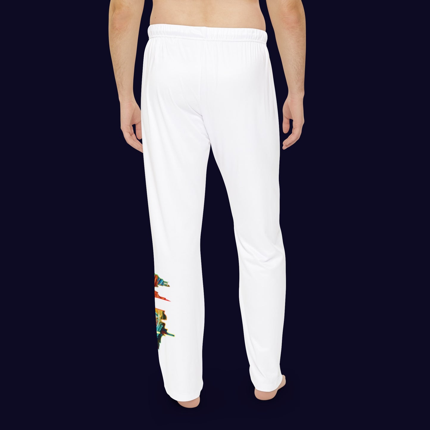 Men's Brushed Polyester Lounge Pants (AOP) "Peace"