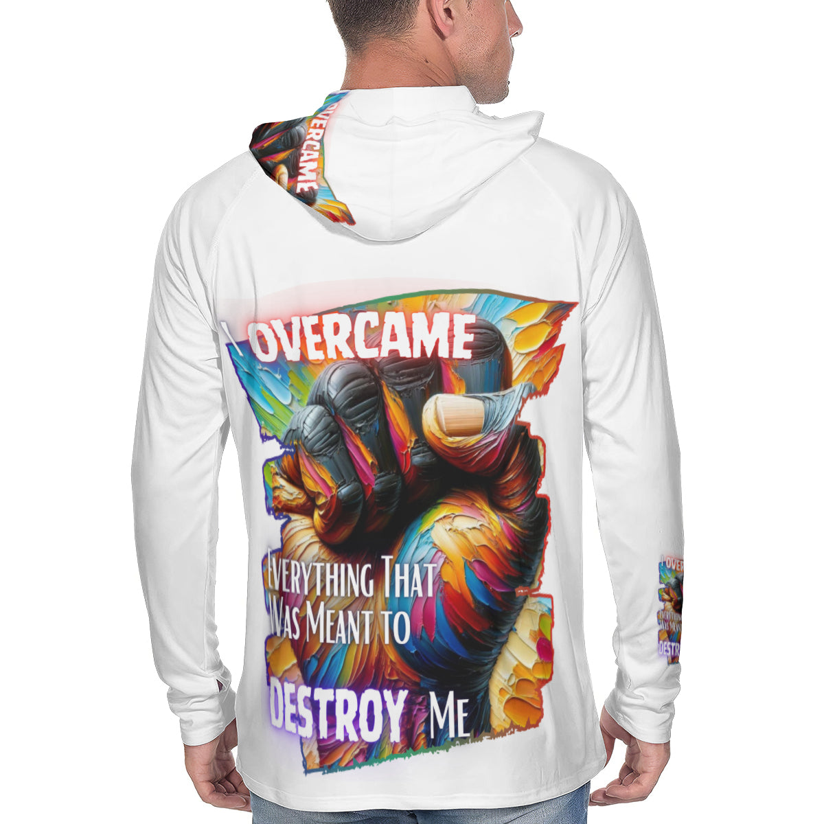 Men's Sun Protection Long Sleeve Hoodie | "I am Black, I am Me..."