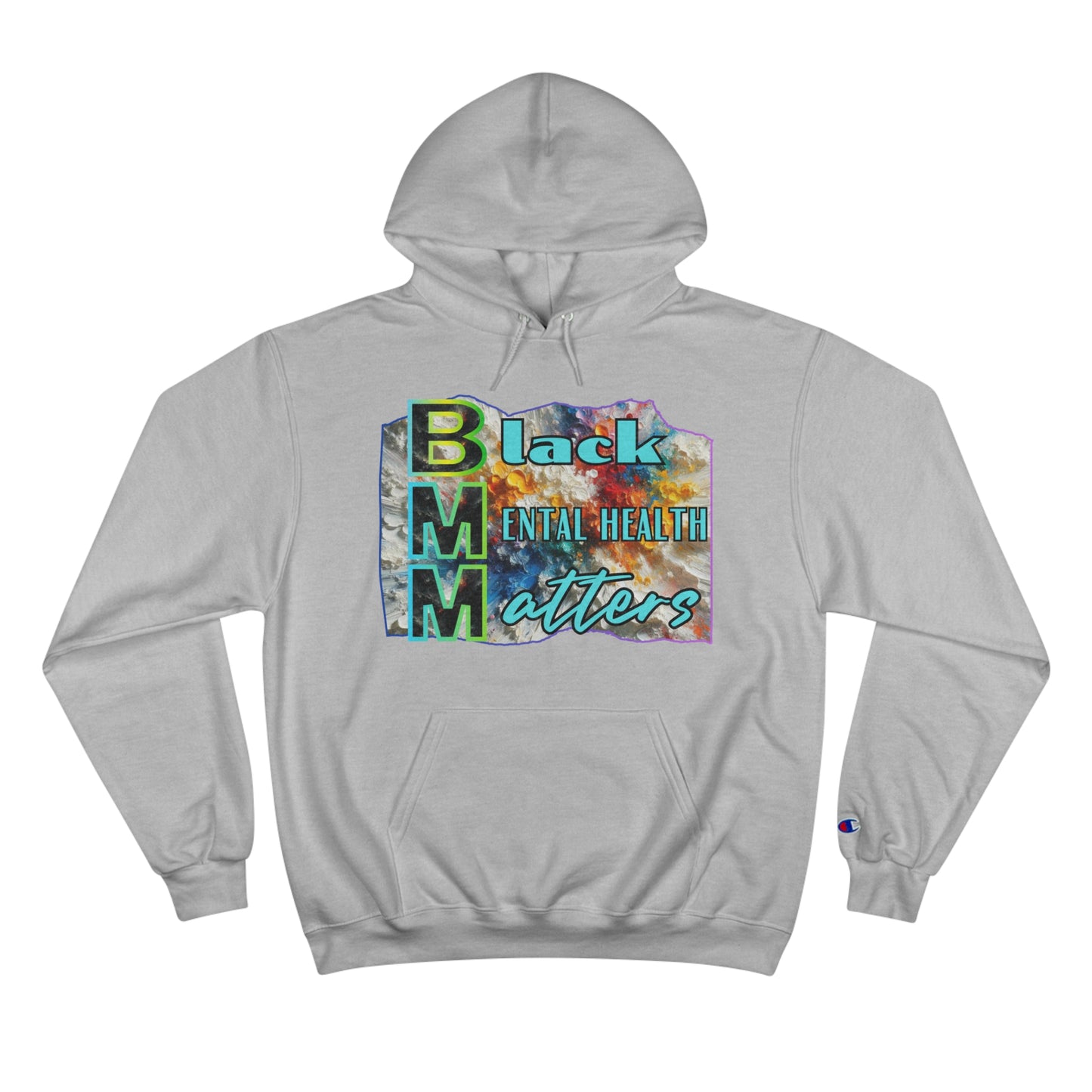 Champion Hoodie, "Black Mental Health Matters" Inclusion, Anti-Racism, Racial Justice, One Love, Unity, Diversity, Immigrant Outsiders, Caribbean Culture, FashionWithPurpose, ConsciousClothing, Cultural Identity, Black Inspiration Empowerment