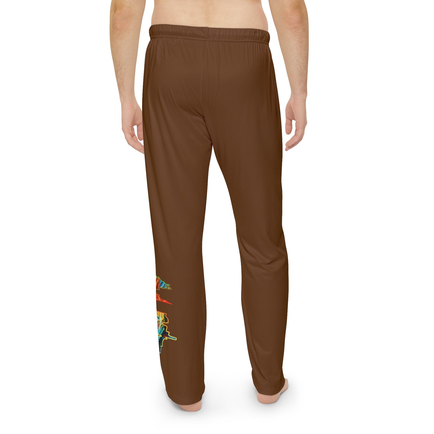 Men's Brushed Polyester Lounge Pants (AOP) "Peace"