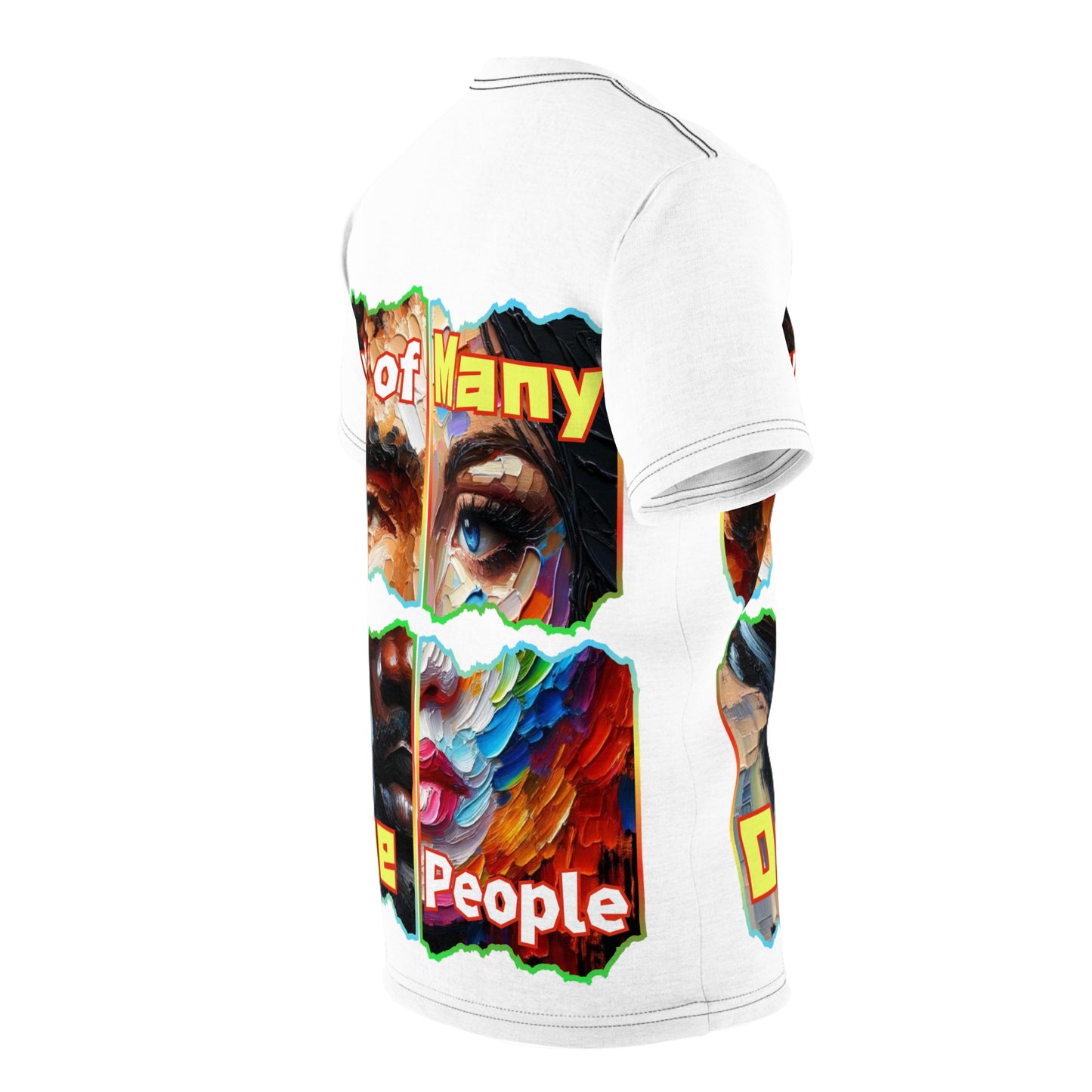 Unisex Cut & Sew Tee (AOP), "Out of Many One People"