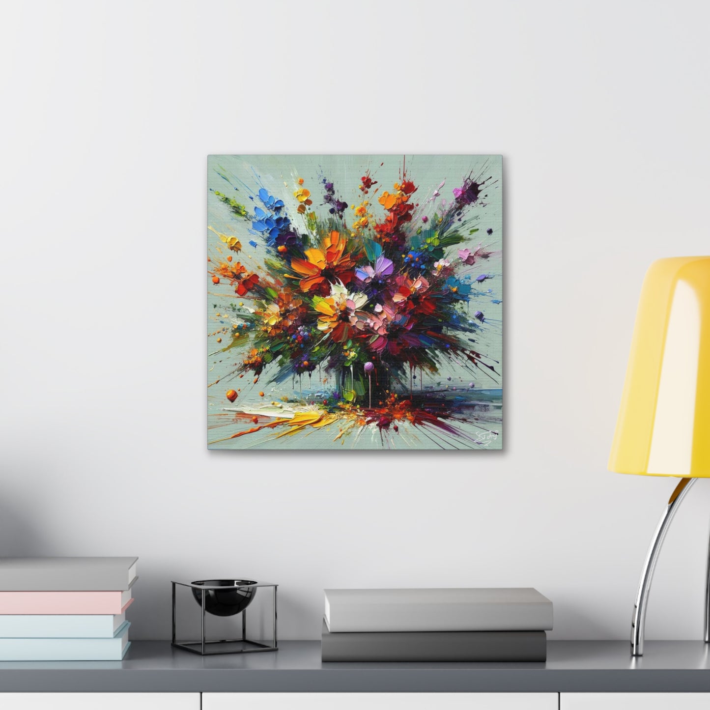 Art Print of Caribbean Bouquet, Oil Finish, West Indian Art, Canvas Gallery Wraps