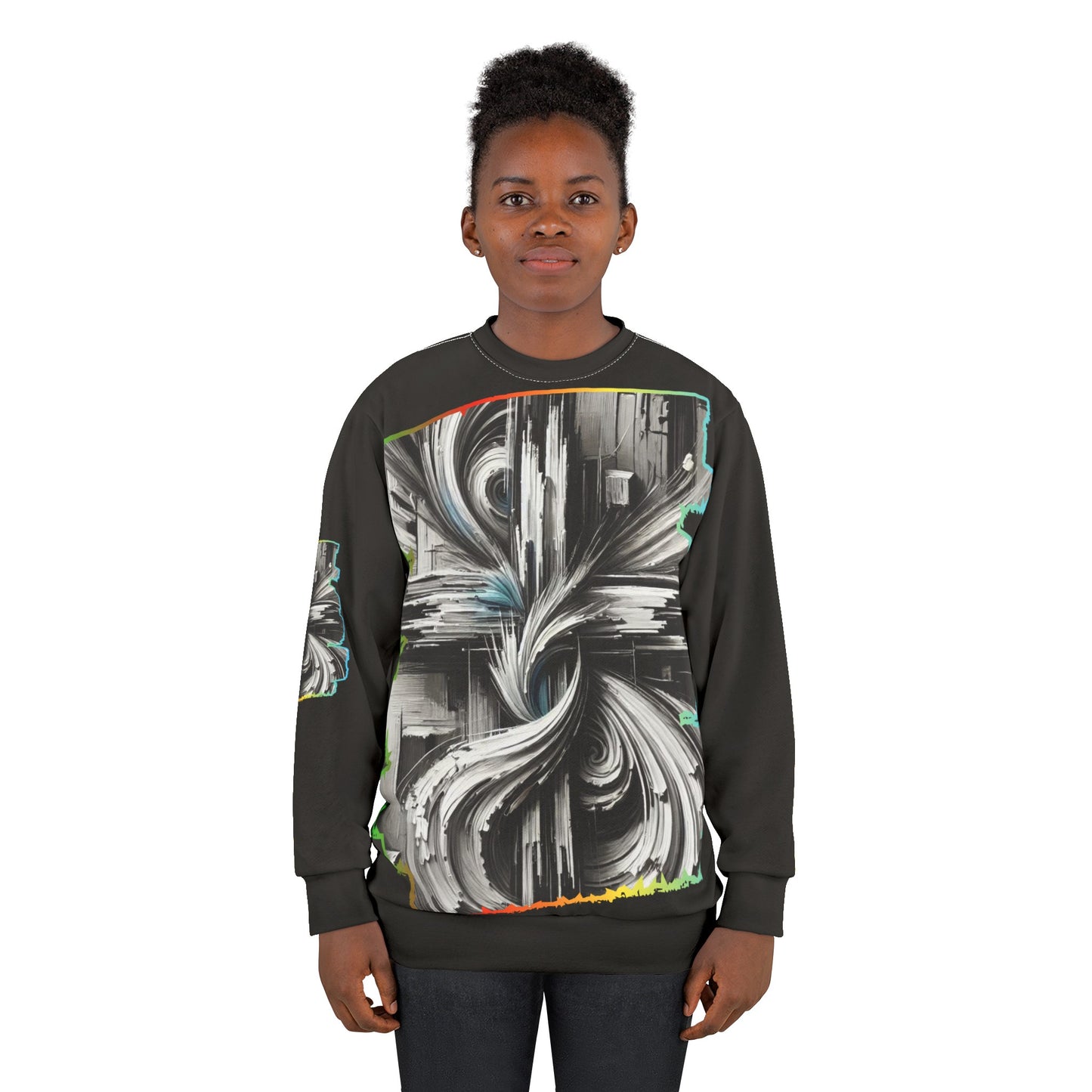 Unisex Sweatshirt (AOP) Abstract Print