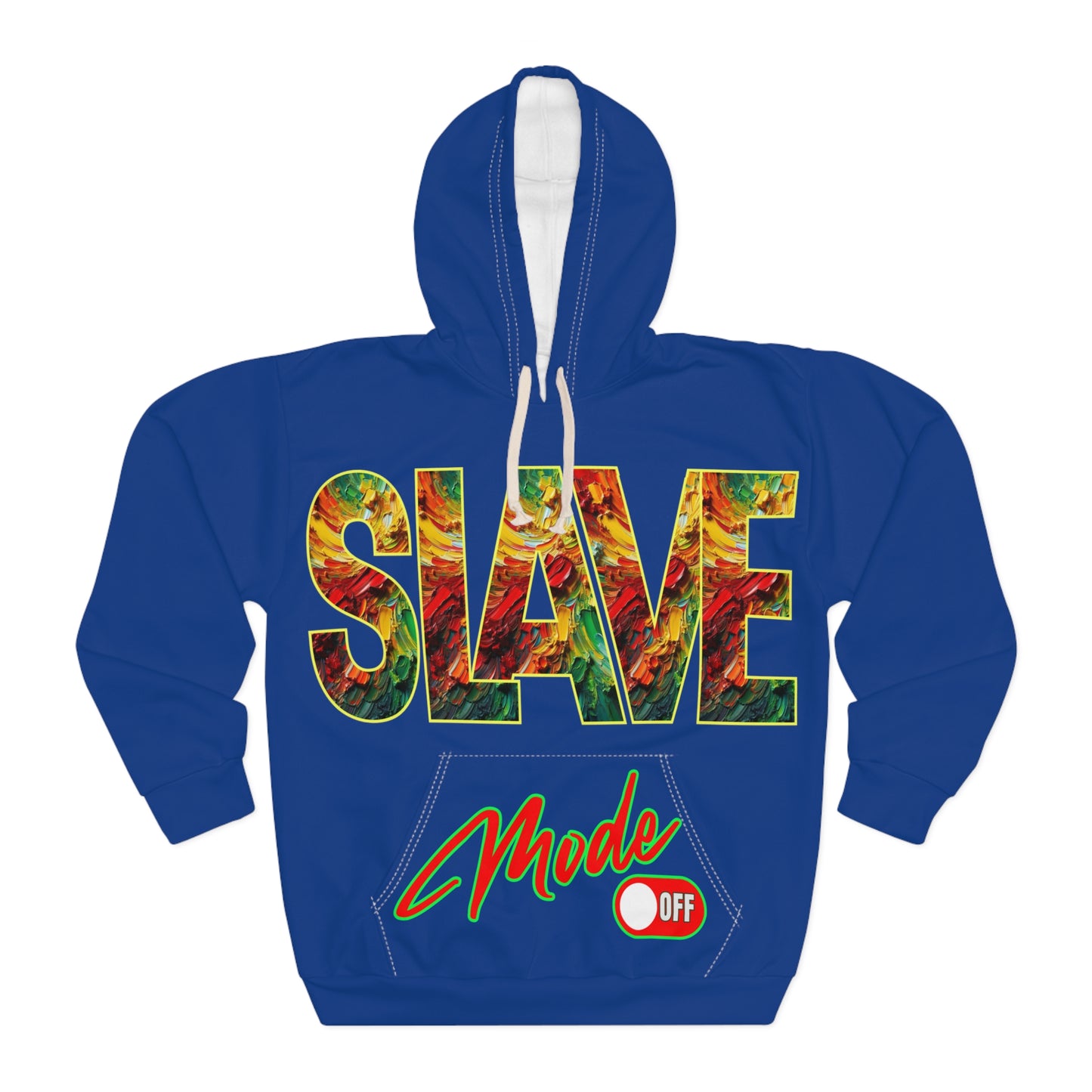 Unisex Pullover Hoodie (AOP) "Slave Mode Off"