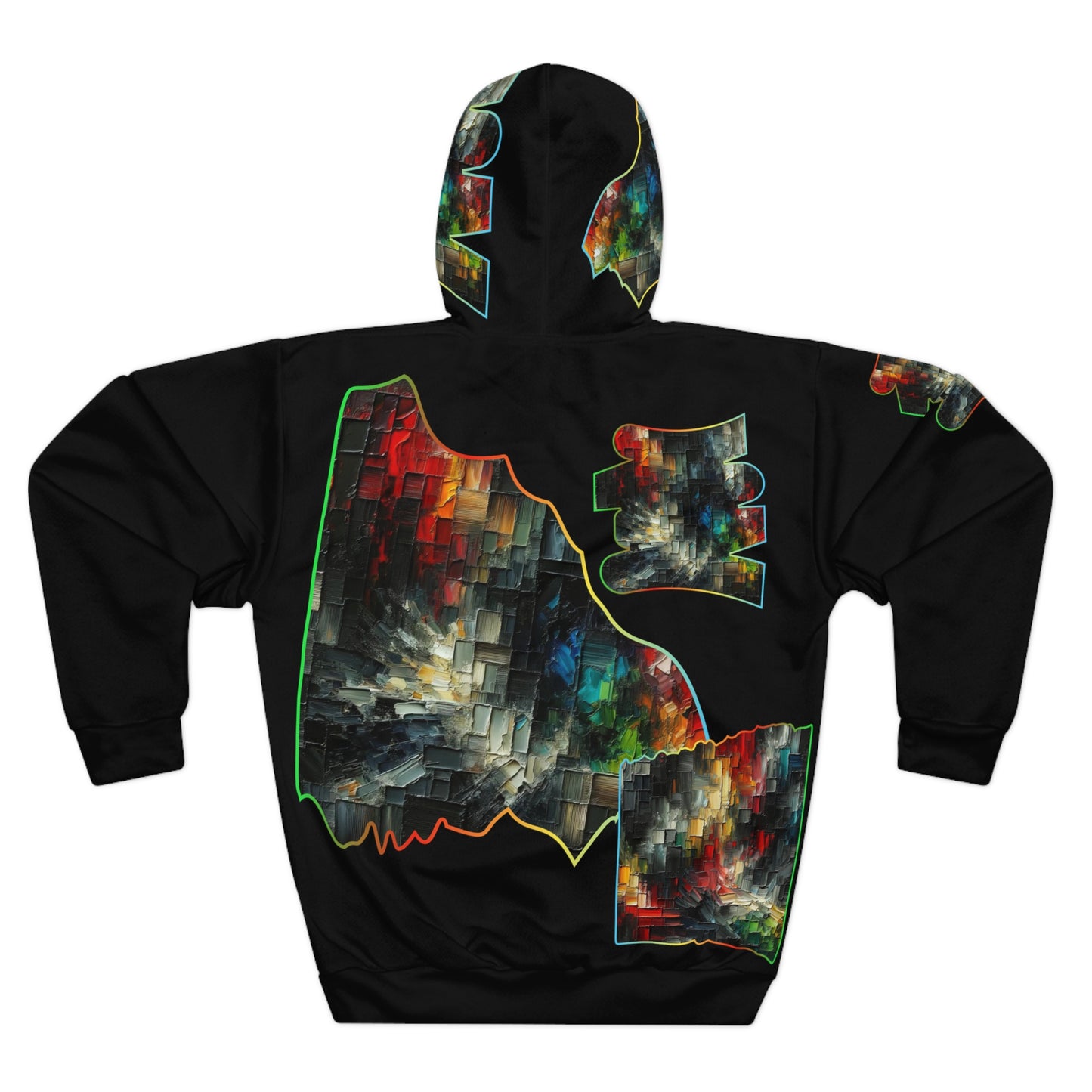 Unisex Pullover Hoodie (AOP) "Abstract Prints"