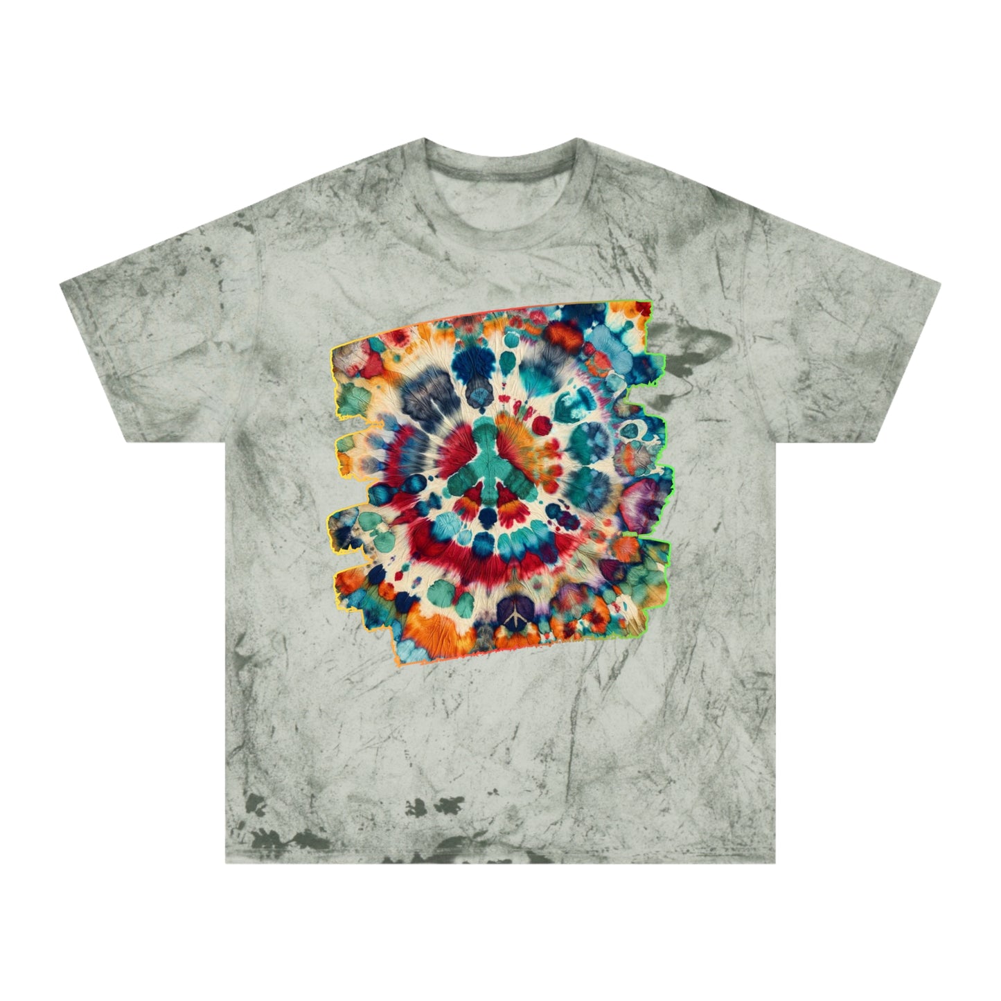 Unisex Color Blast T-Shirt "Peace" One World, Self-Love, Anti-Racism, One Love, Unity, Inclusion, Diversity, Immigrant Outsiders, Cultural Identity, Black Excellence Empowerment Inspiration, FashionWithPurpose, ConsciousClothing