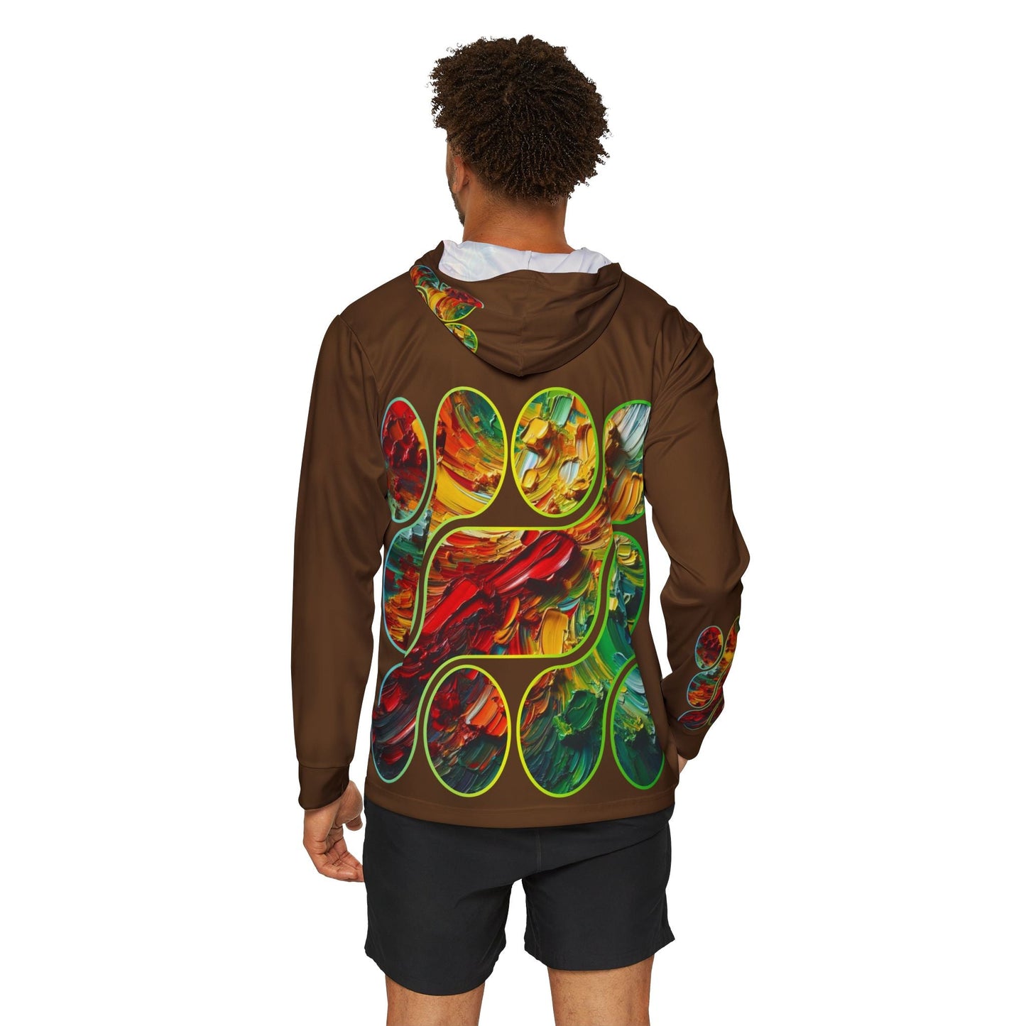 Men's Sports Warmup Hoodie (AOP), Abstract Paint Print